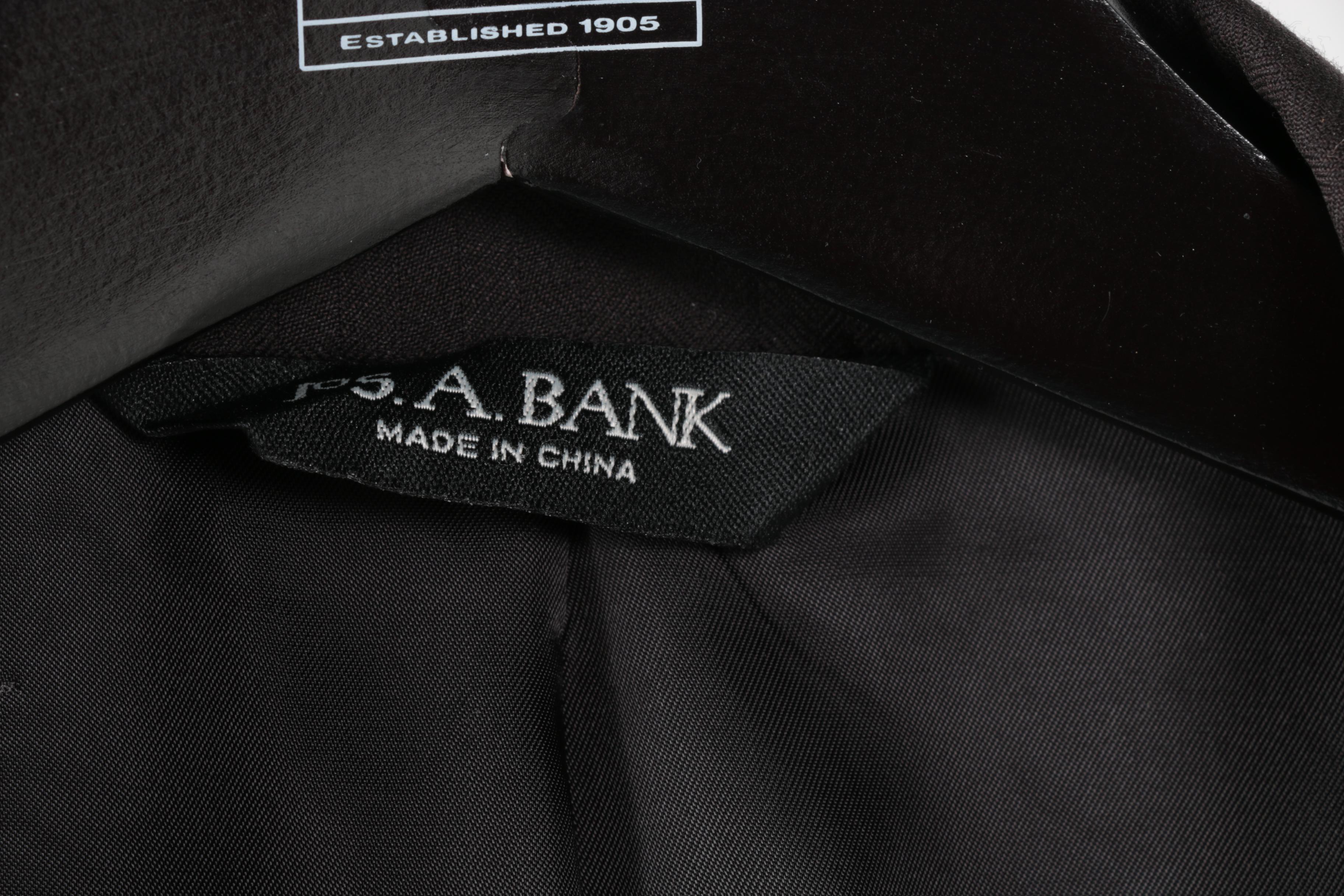 Men's Jos. A. Bank Black Suit