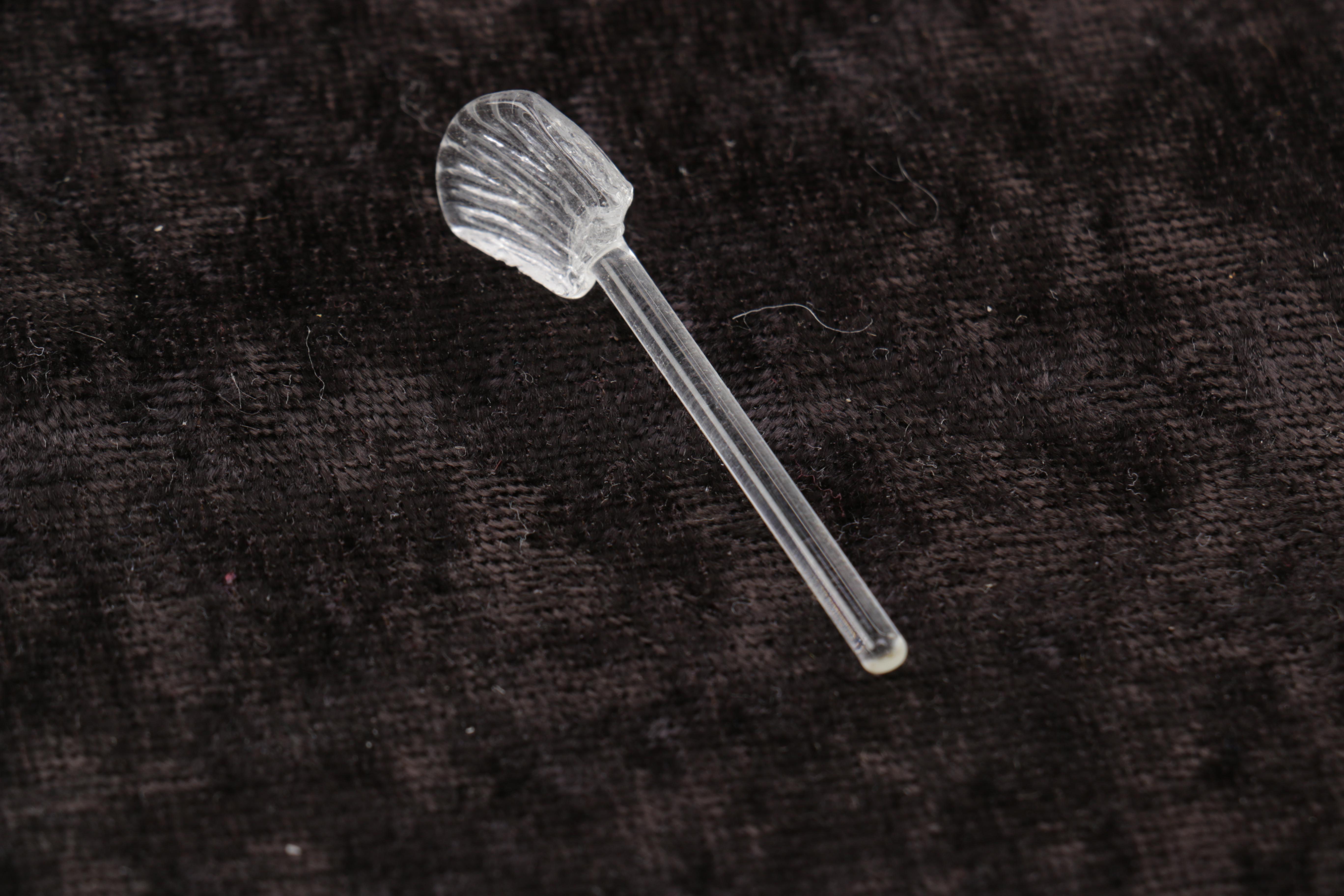 Crystal Salt Cellars with Spoons