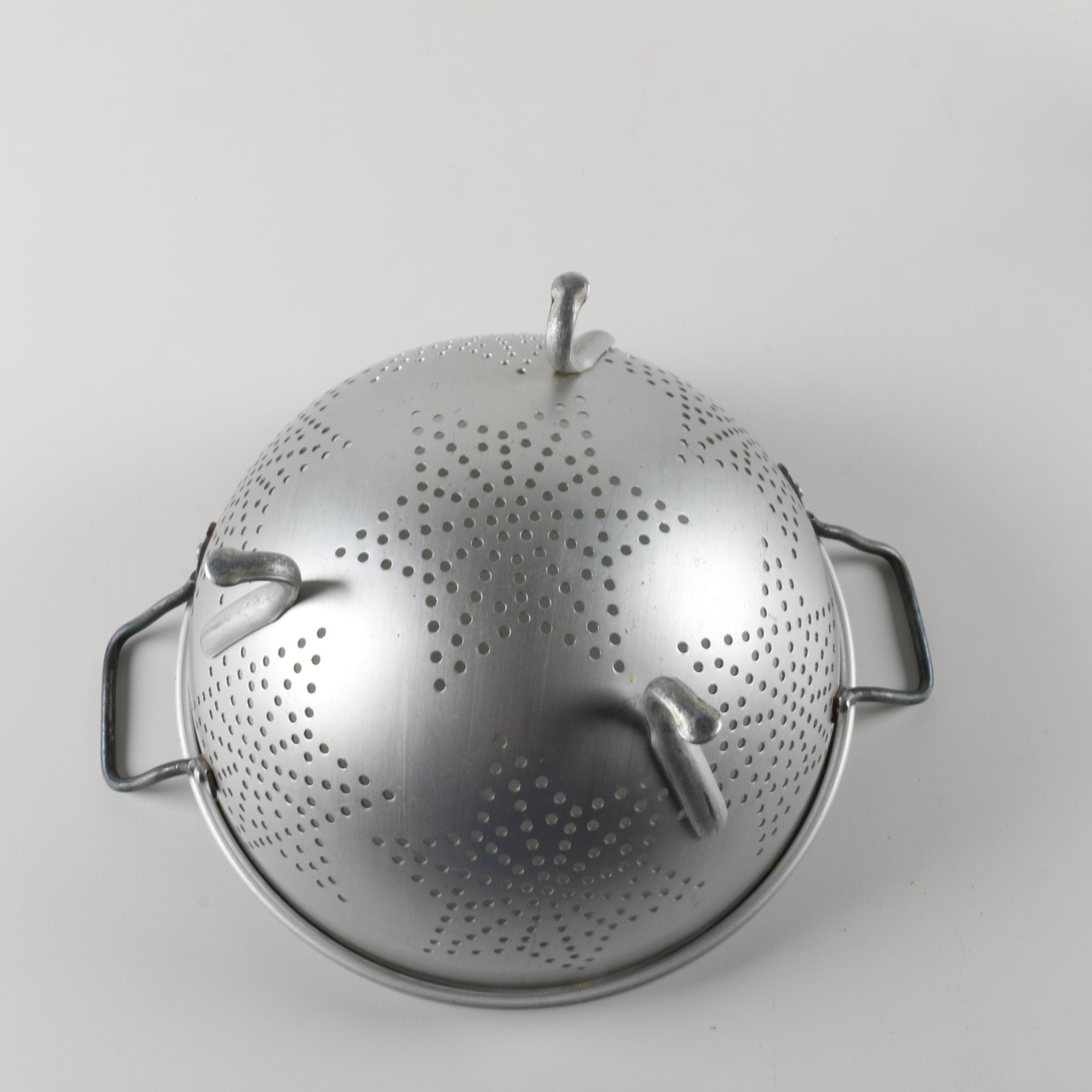 Pyrex "Primary Colors" Nesting Mixing Bowls and Mid Century Modern Chafing Dish