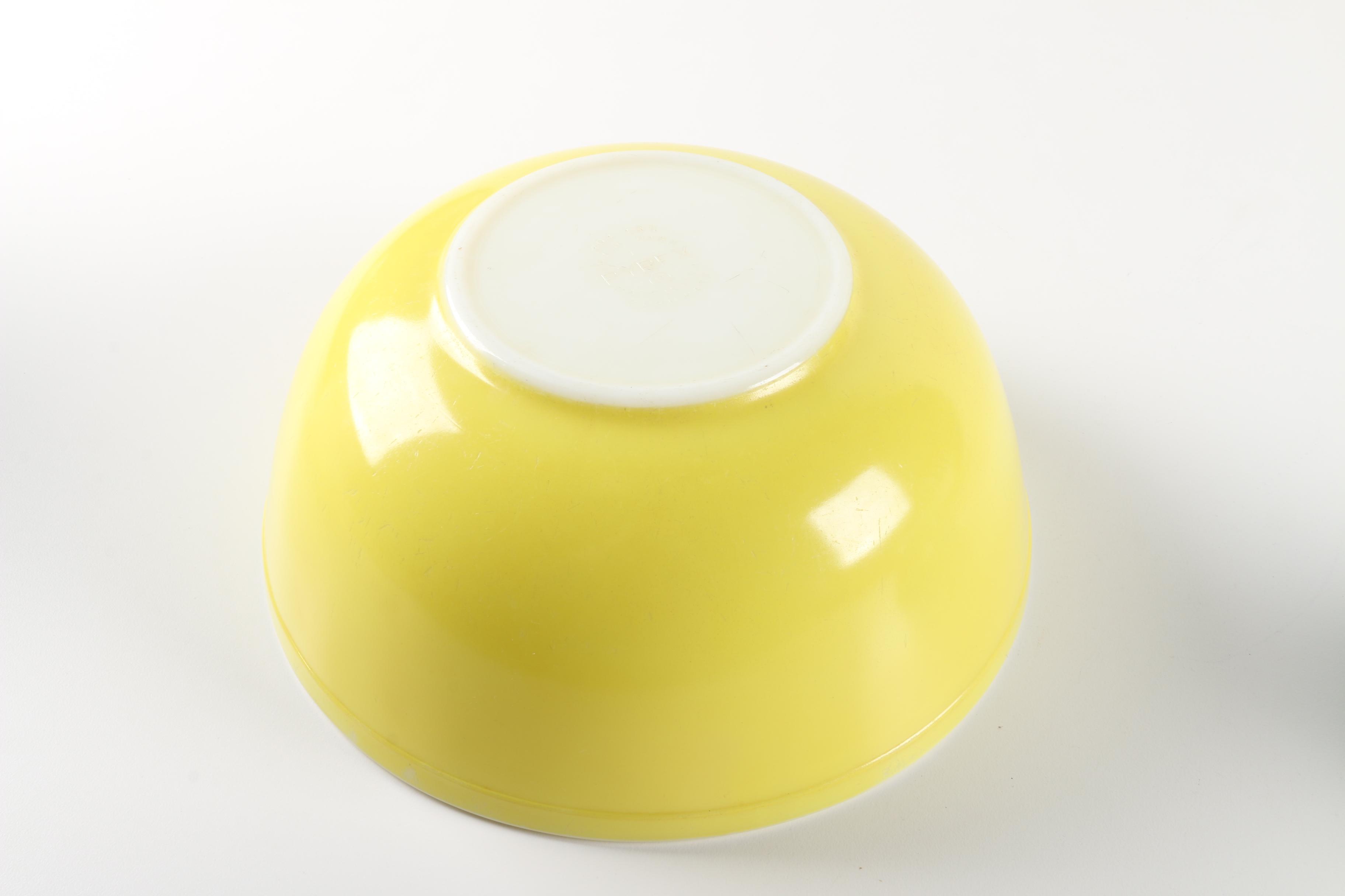 Pyrex "Primary Colors" Nesting Mixing Bowls and Mid Century Modern Chafing Dish