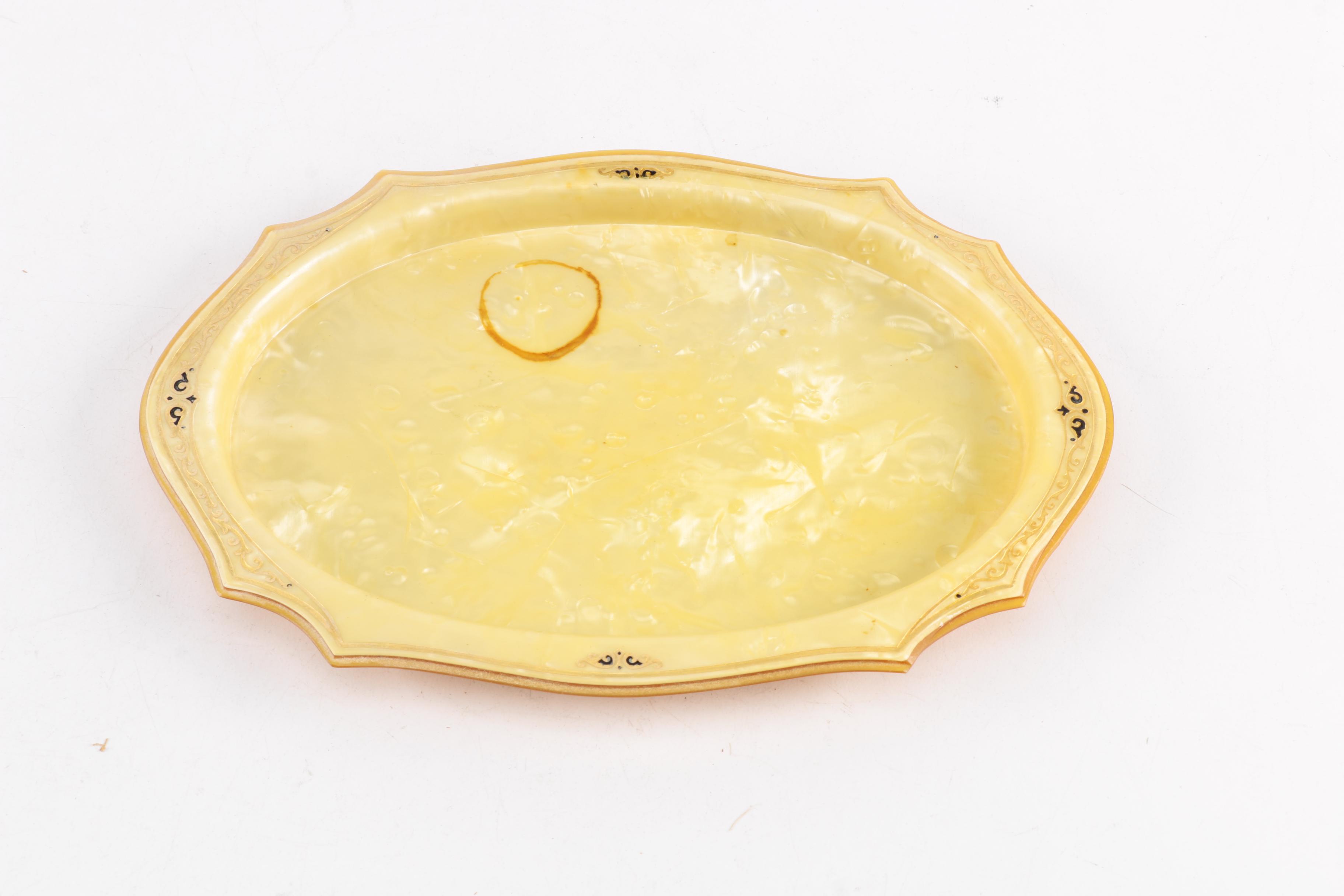 Vintage Celluloid Vanity Set