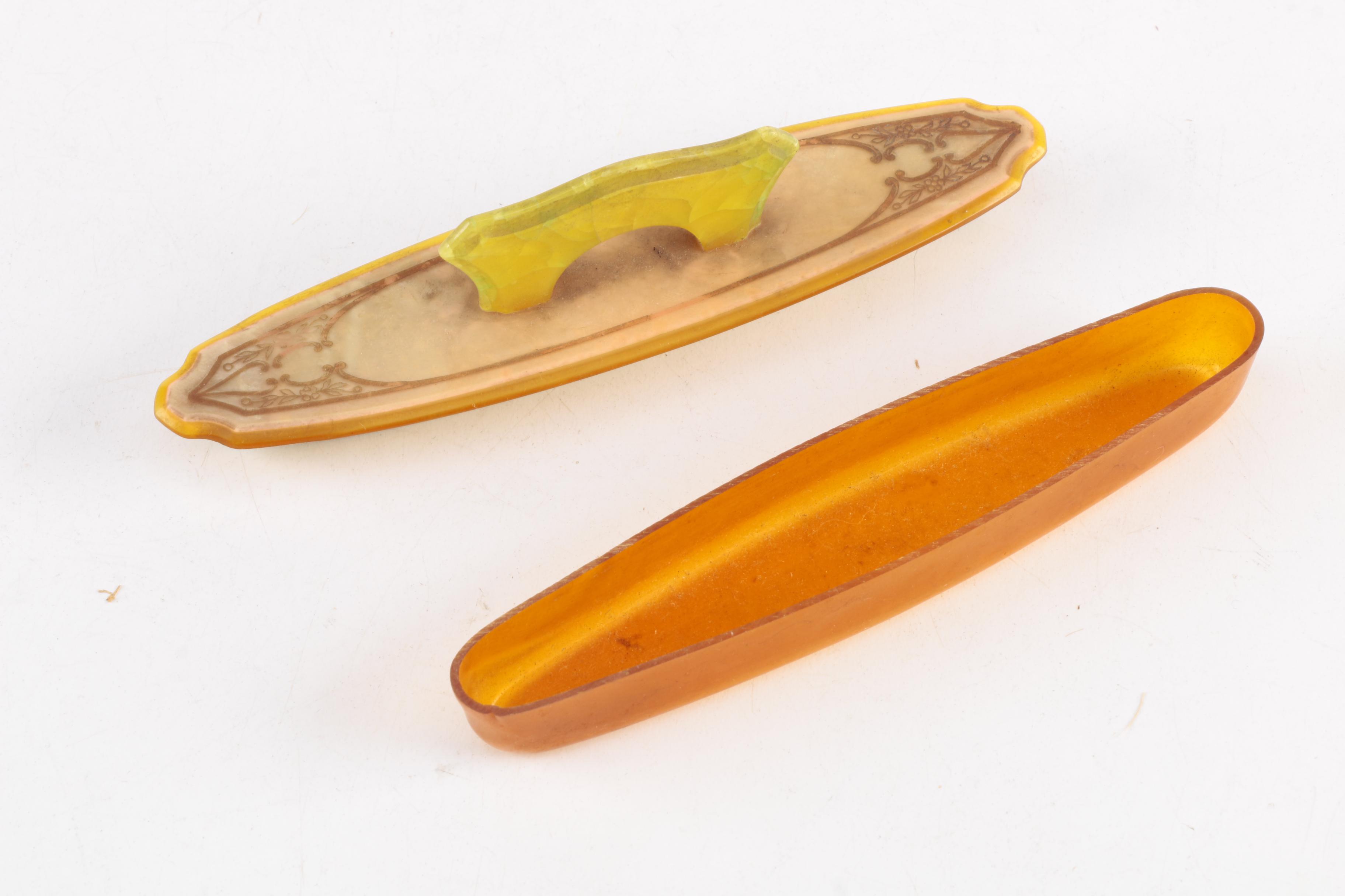 Vintage Celluloid Vanity Set