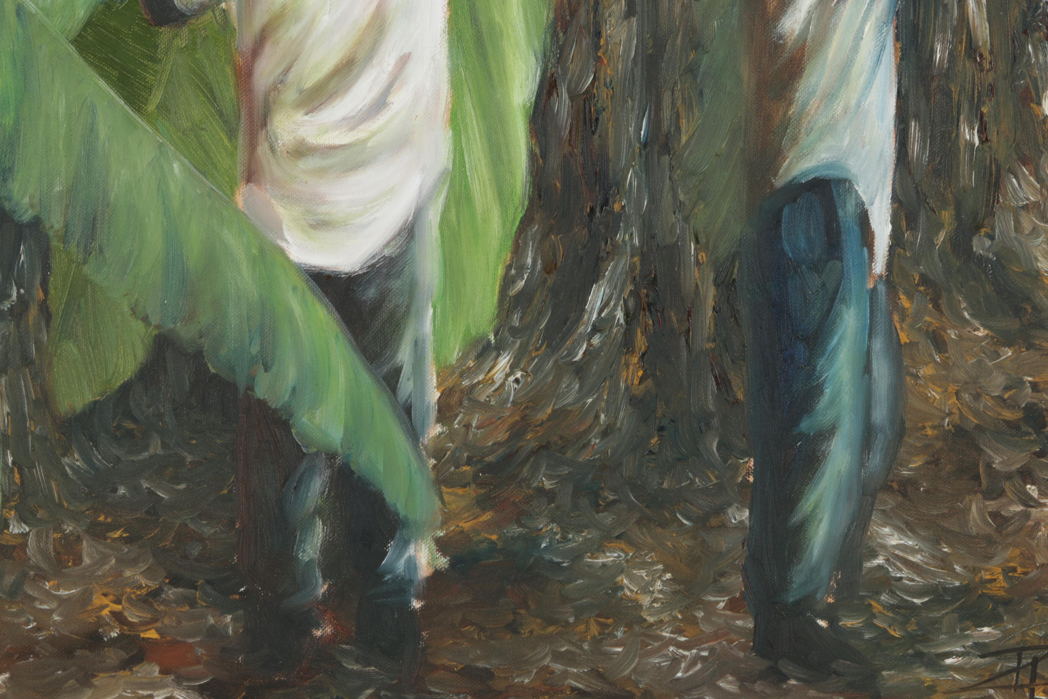 Robert Armstrong 1991 Oil Painting on Canvas "Jamaica"