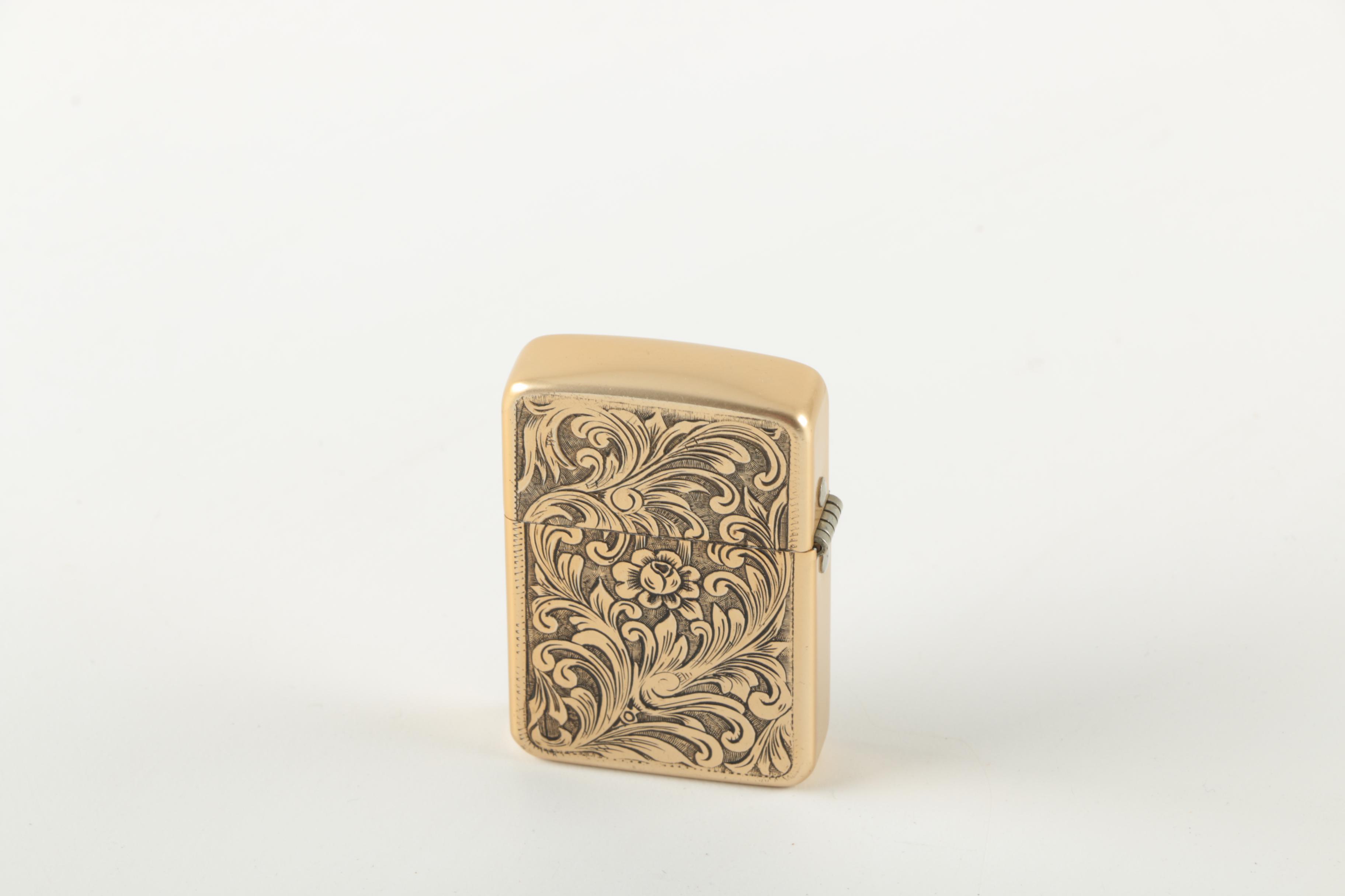 Briggs Pipe Mixture Canister And Park Flip-Top Refillable Lighter