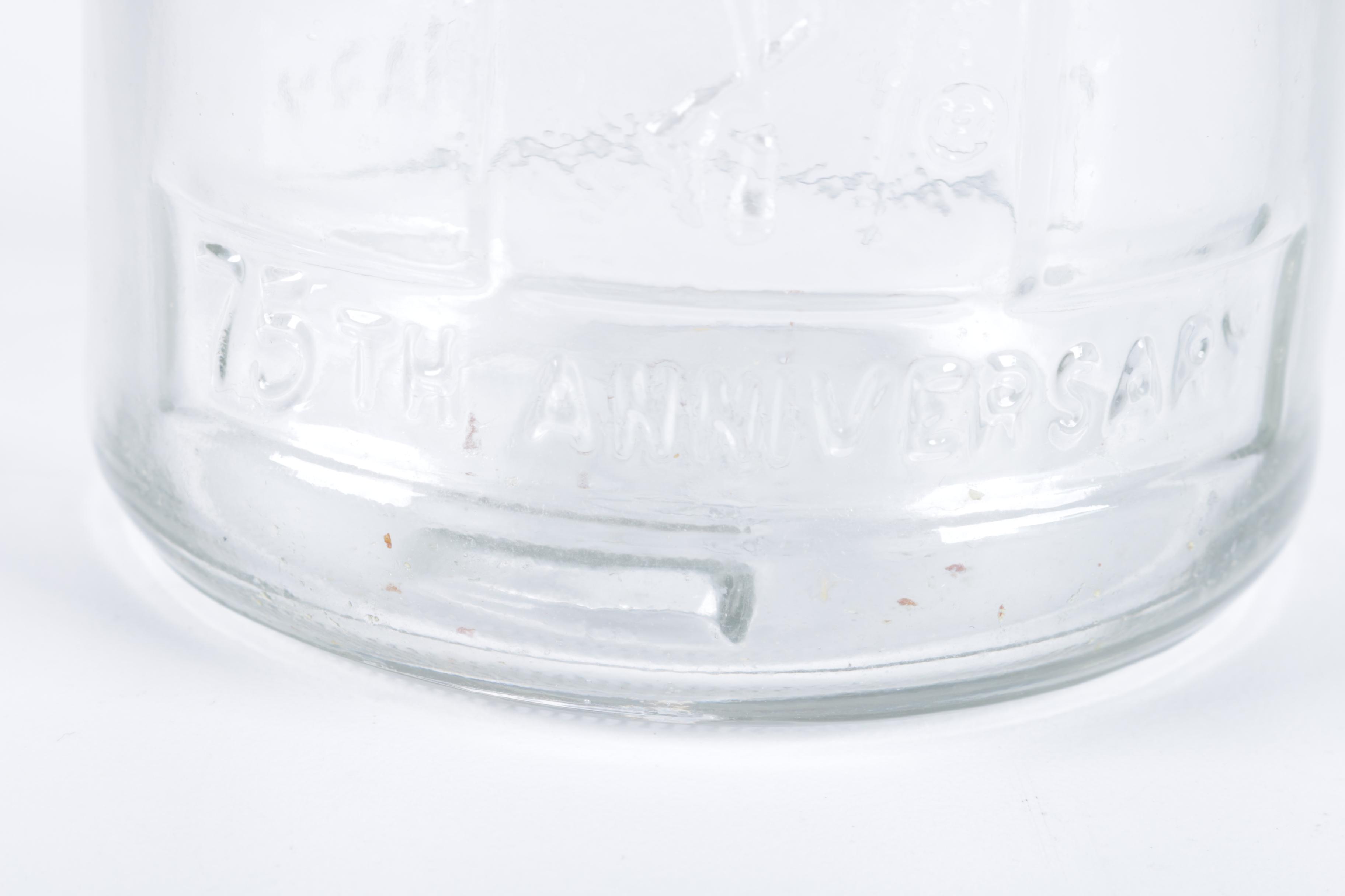 Vintage Glass Jars with Glass and Zinc Lids