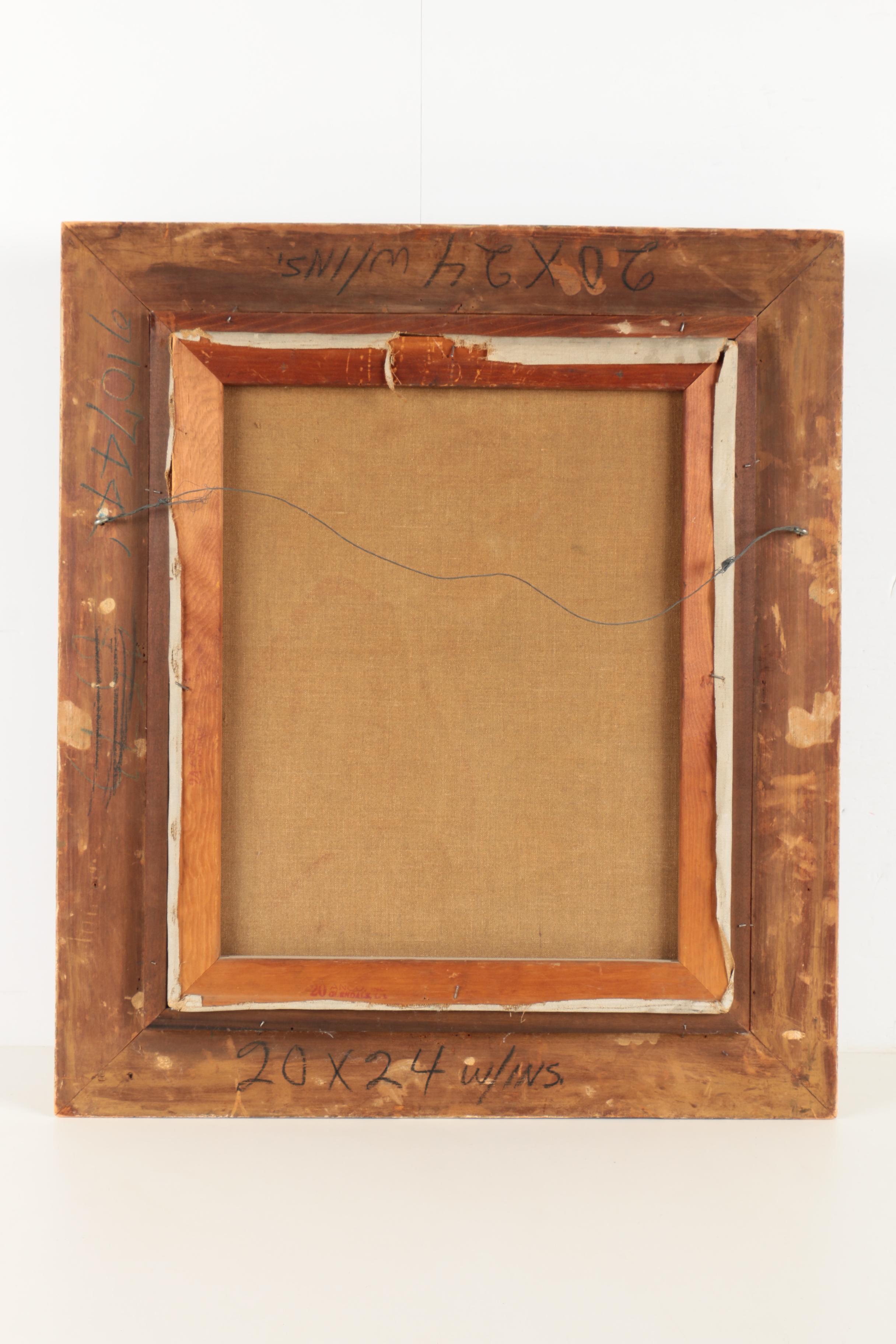 Lajos Rezes Molnár Oil on Canvas Portrait of a Young Woman