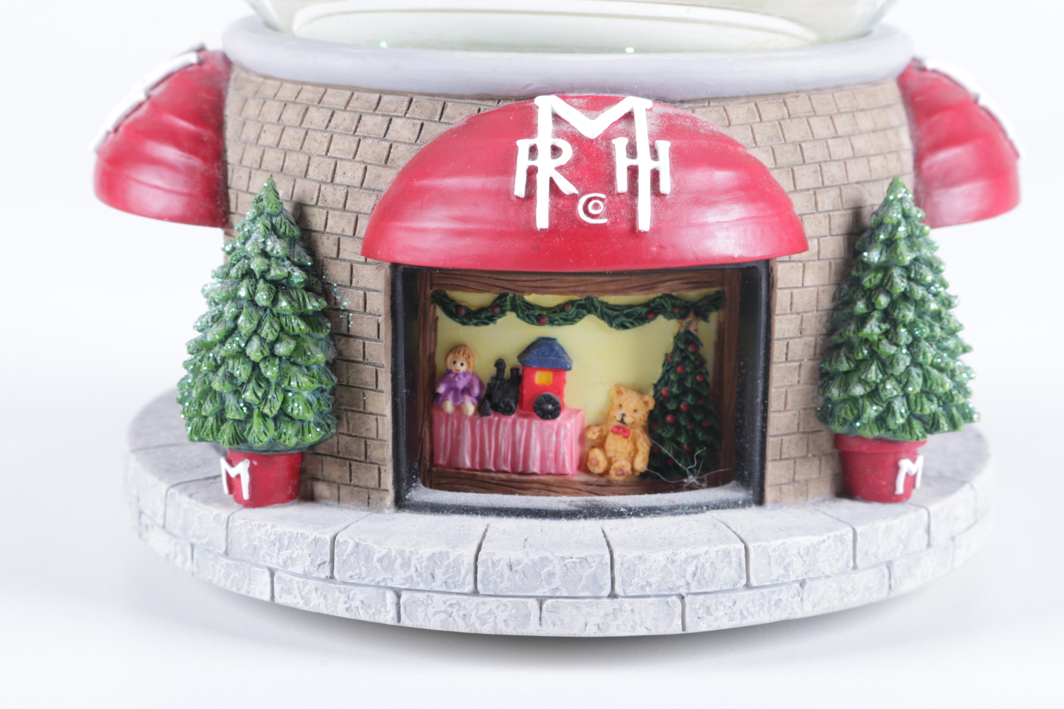 Pair of Macy's Thanksgiving Day Parade Snow Globes