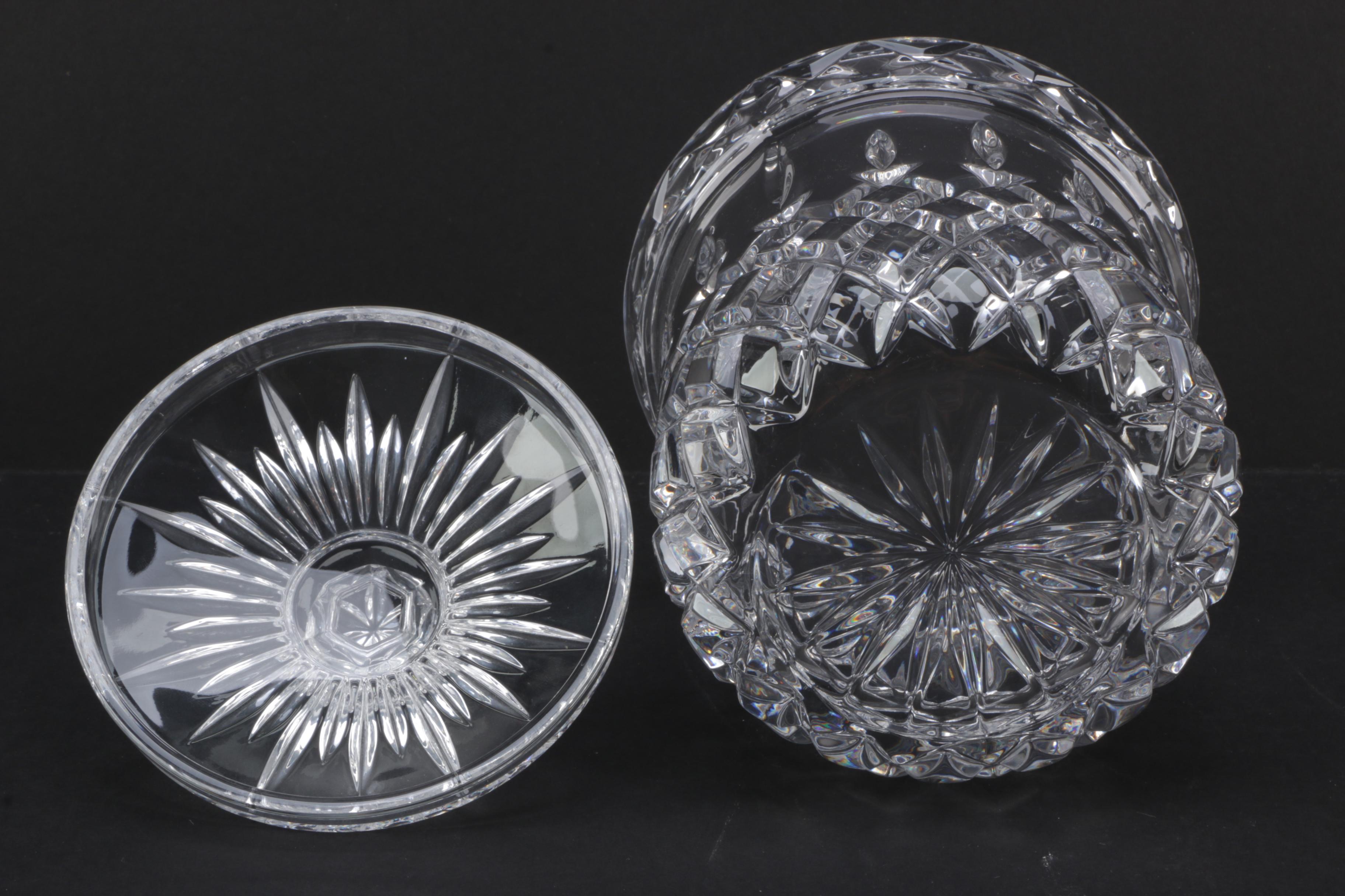 Pressed Glass Biscuit Barrel