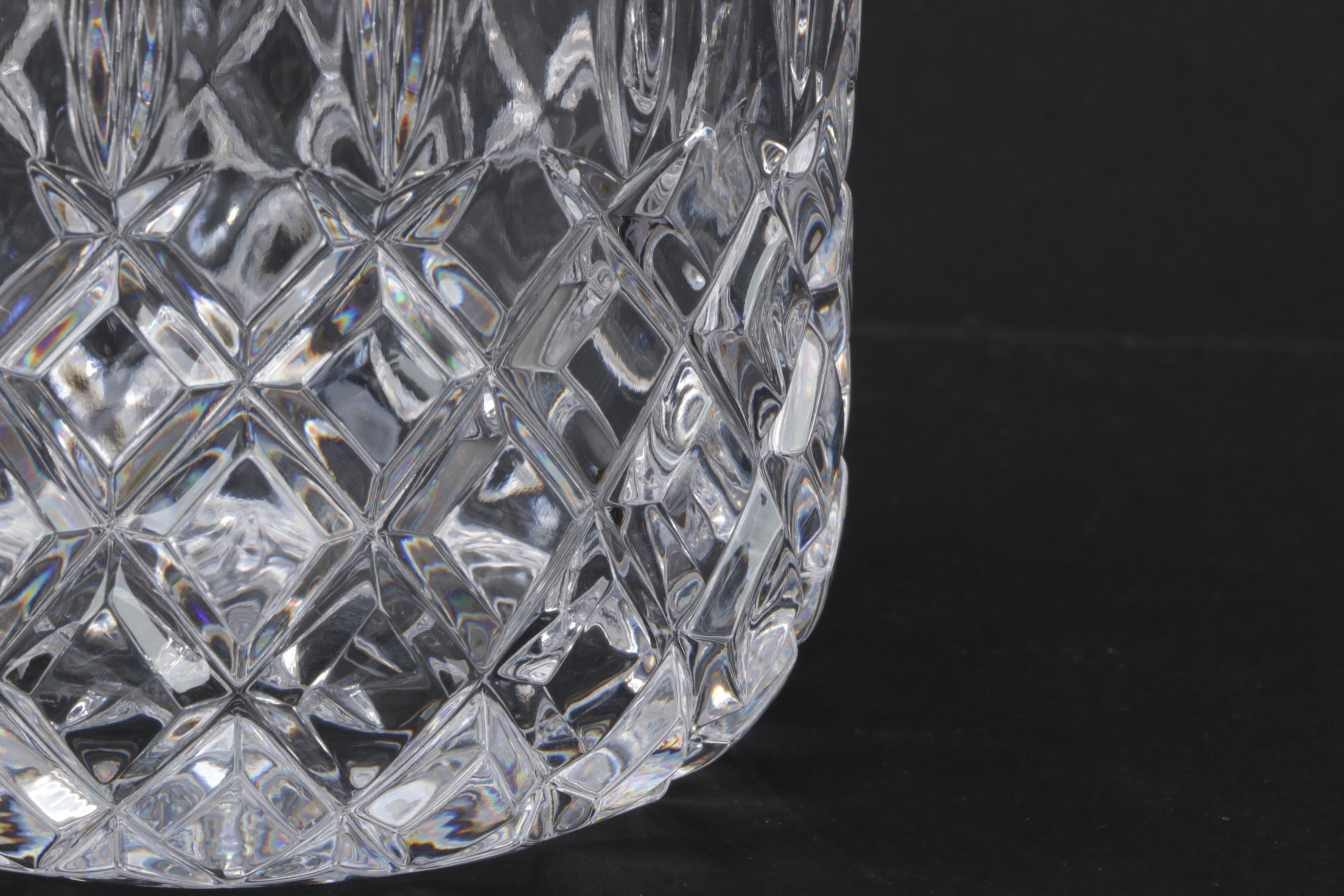 Pressed Glass Biscuit Barrel