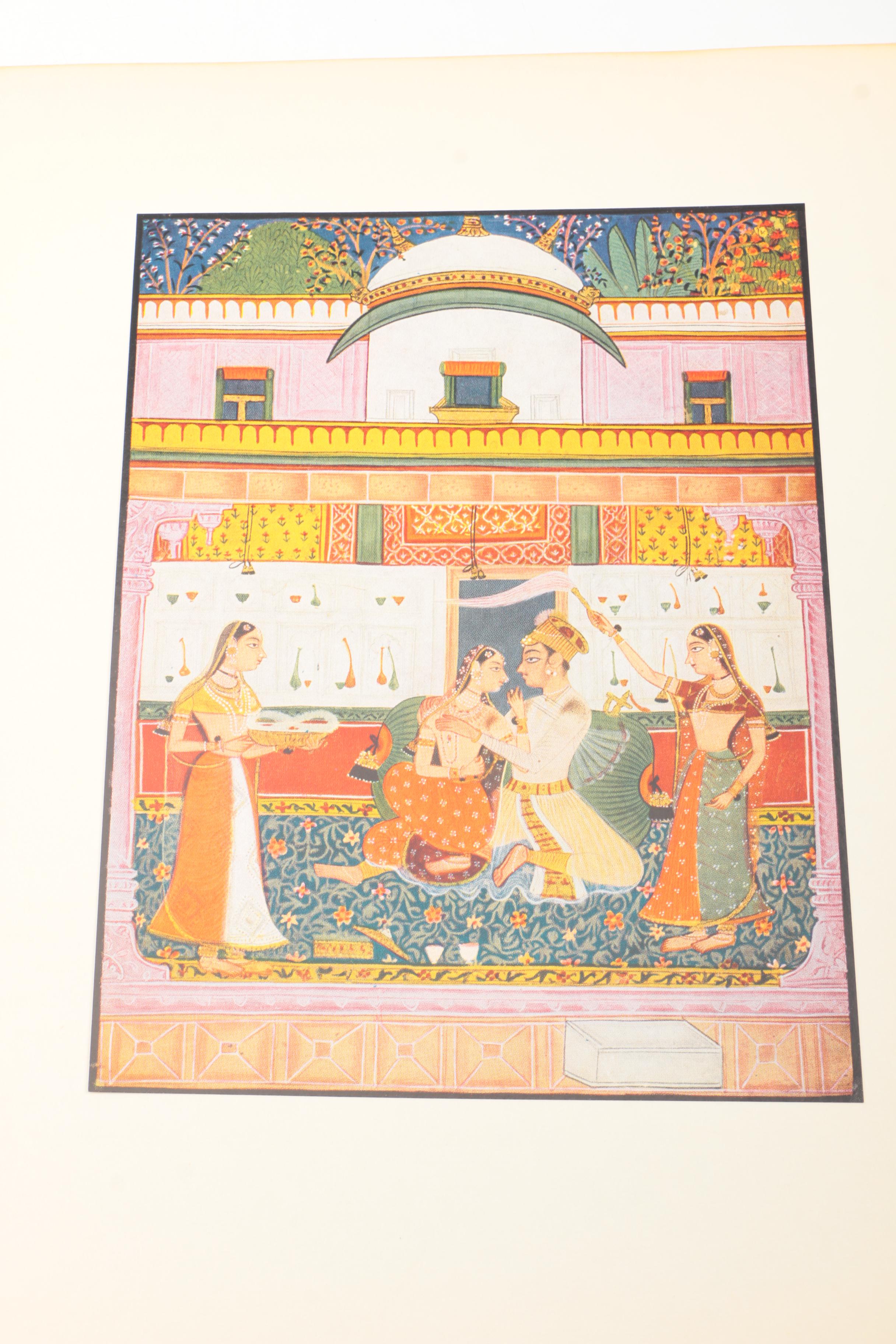 1959 "Bundi Painting" and 1957 "Mewar Painting" by Lalit Kala Akademi