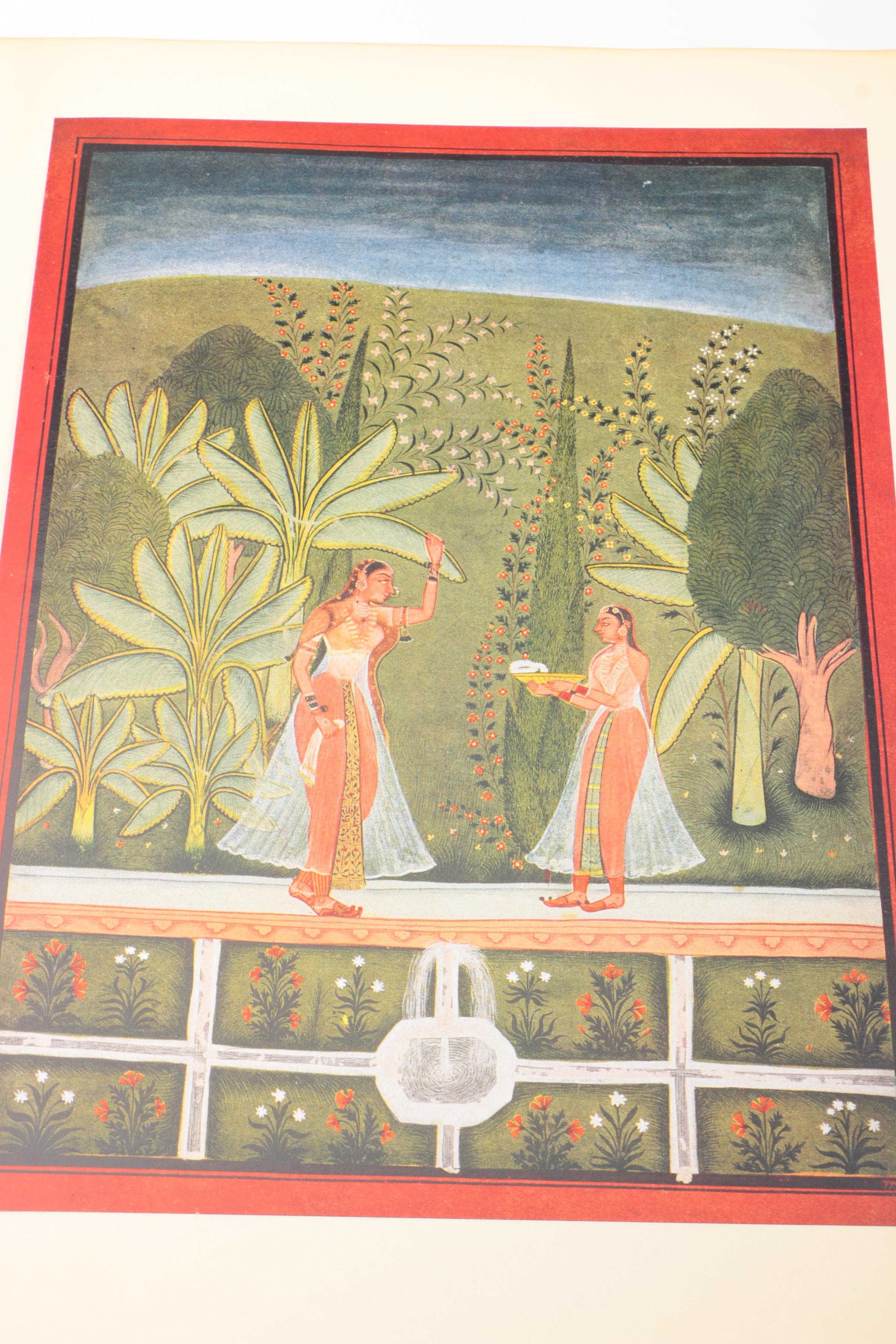 1959 "Bundi Painting" and 1957 "Mewar Painting" by Lalit Kala Akademi
