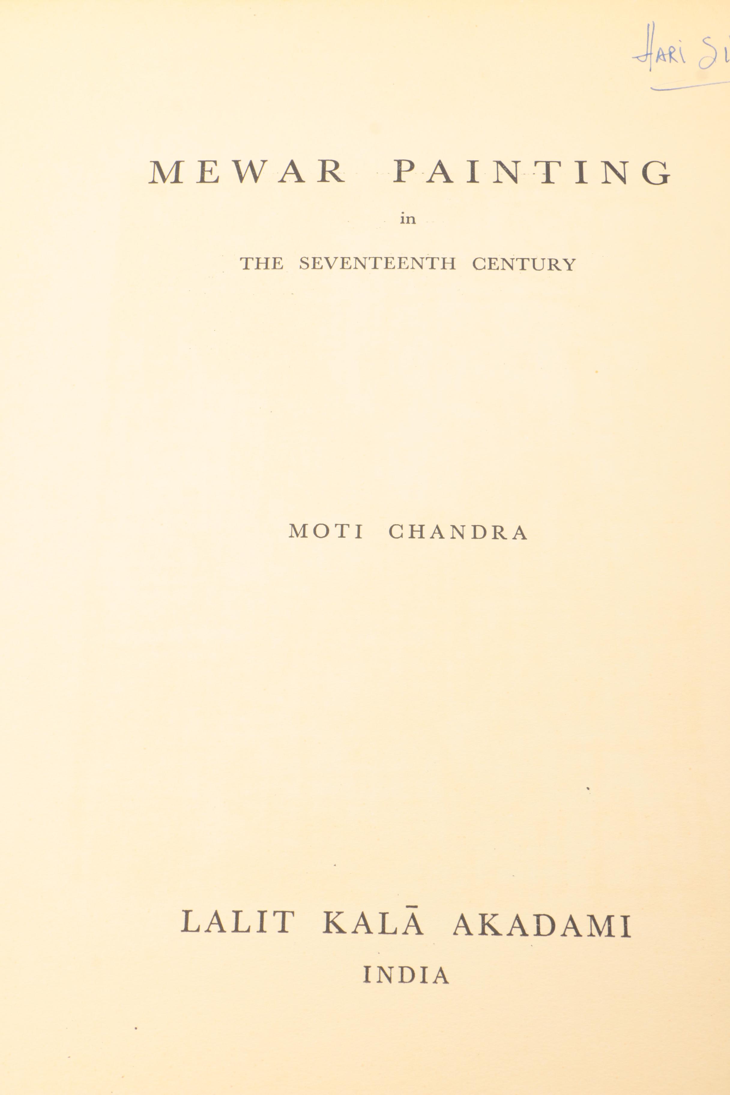 1959 "Bundi Painting" and 1957 "Mewar Painting" by Lalit Kala Akademi