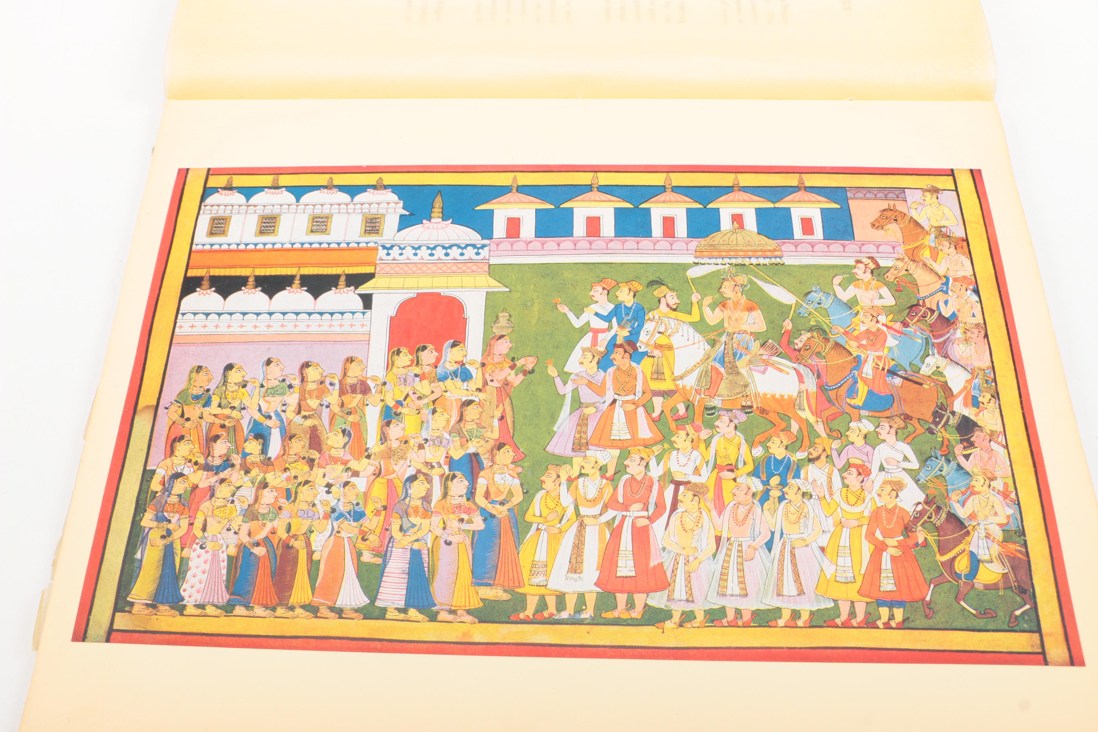 1959 "Bundi Painting" and 1957 "Mewar Painting" by Lalit Kala Akademi