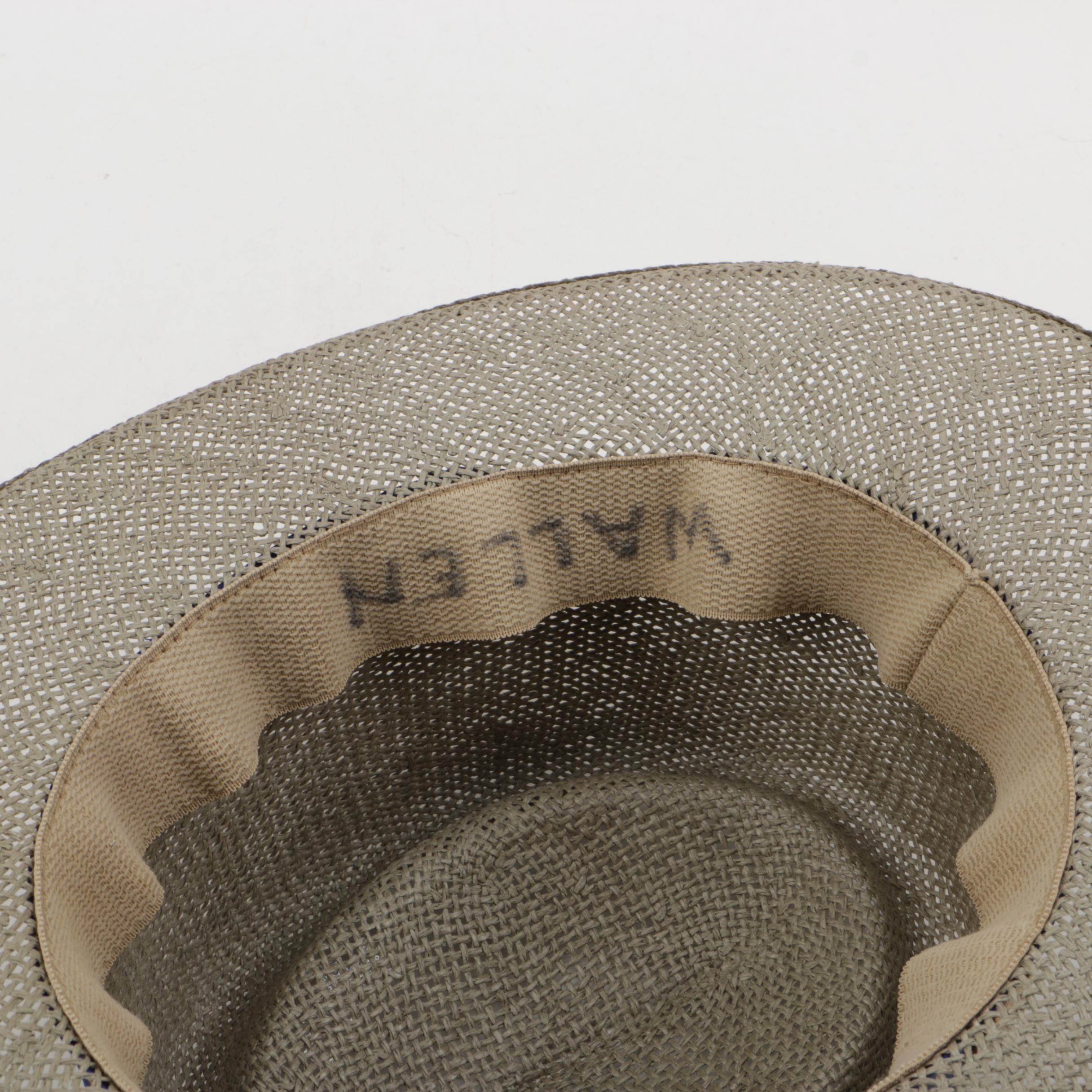 Hanes Straw Hat with 1996 Atlanta Olympic Pins