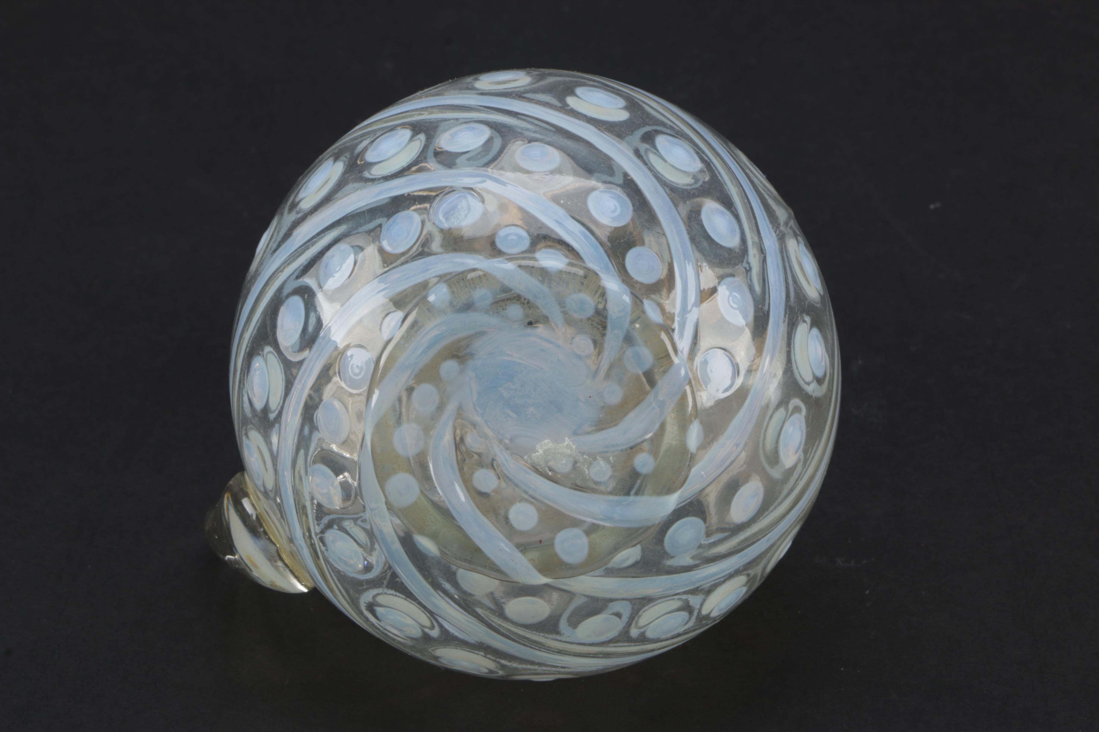 Pair of Antique Glass Coin Dot  Syrup Pitchers