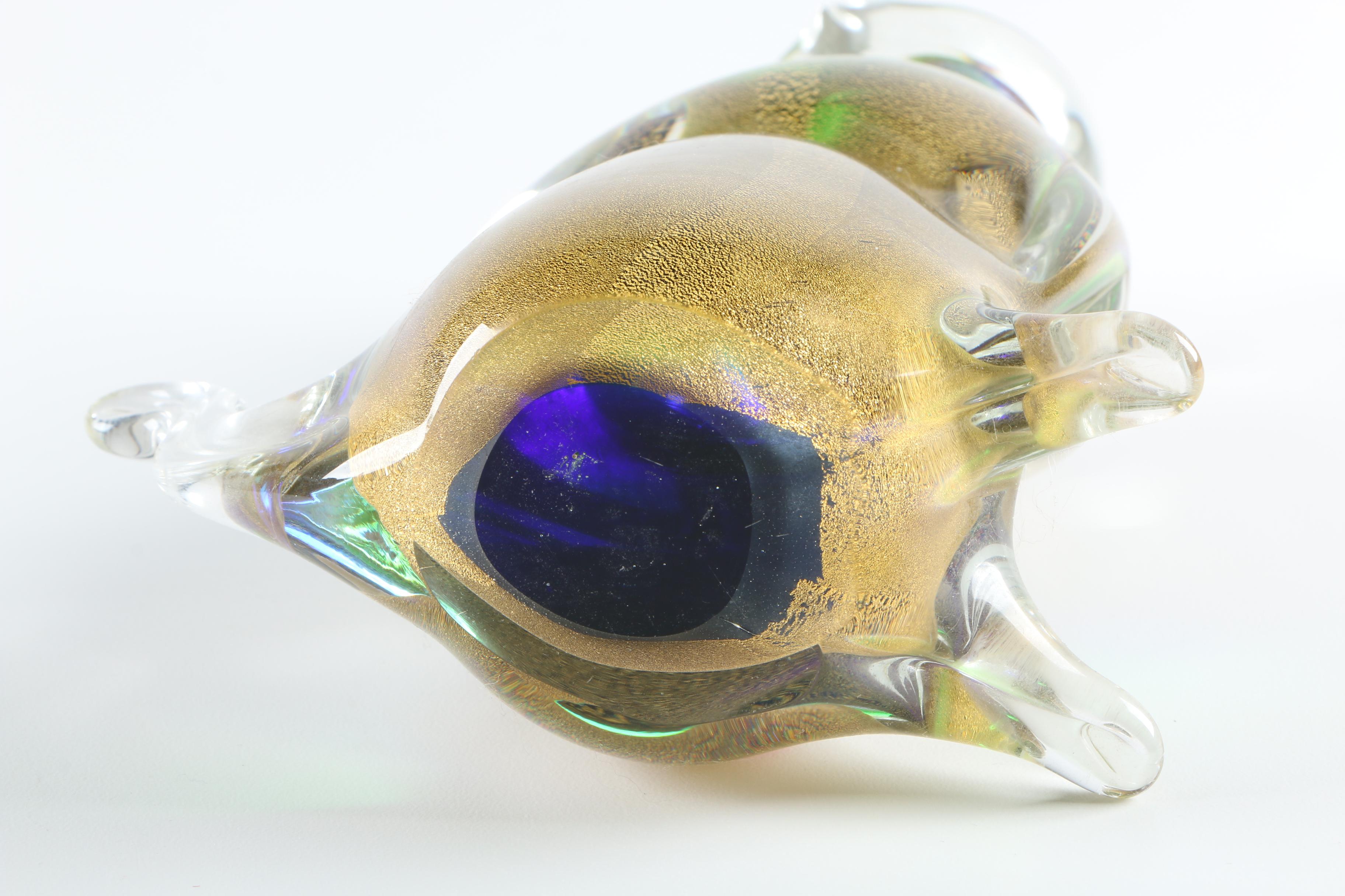 Blown Art Glass Murano Cat Figurine