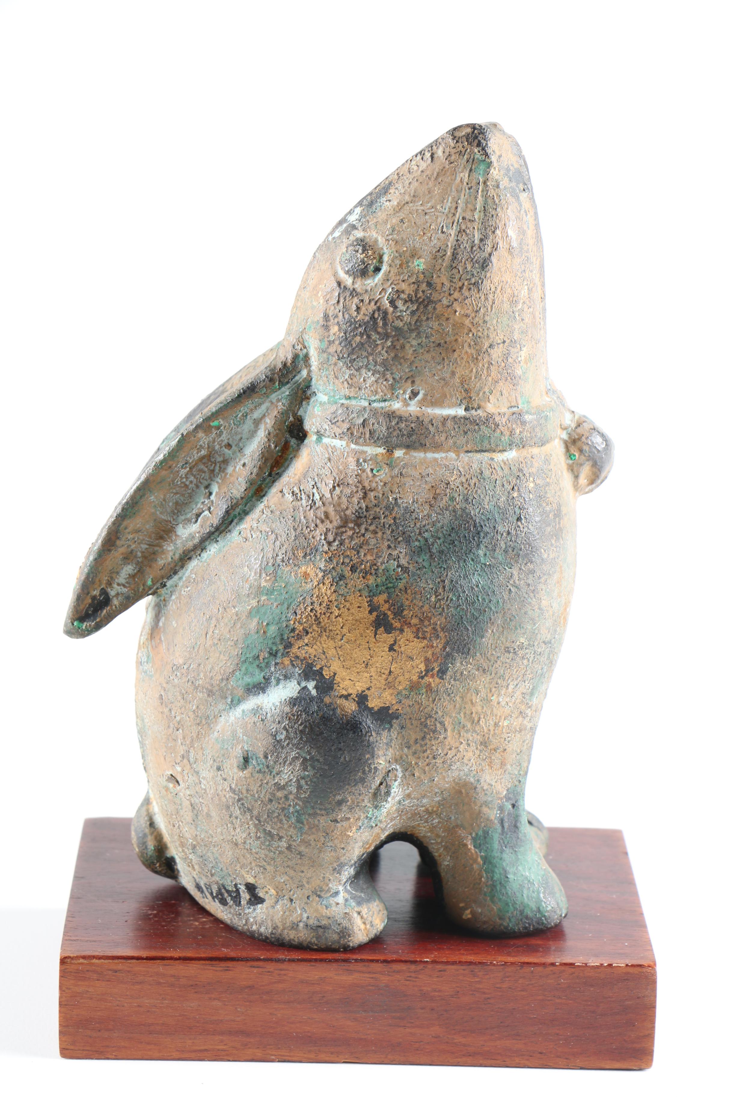 Bronze Rabbit Sculpture