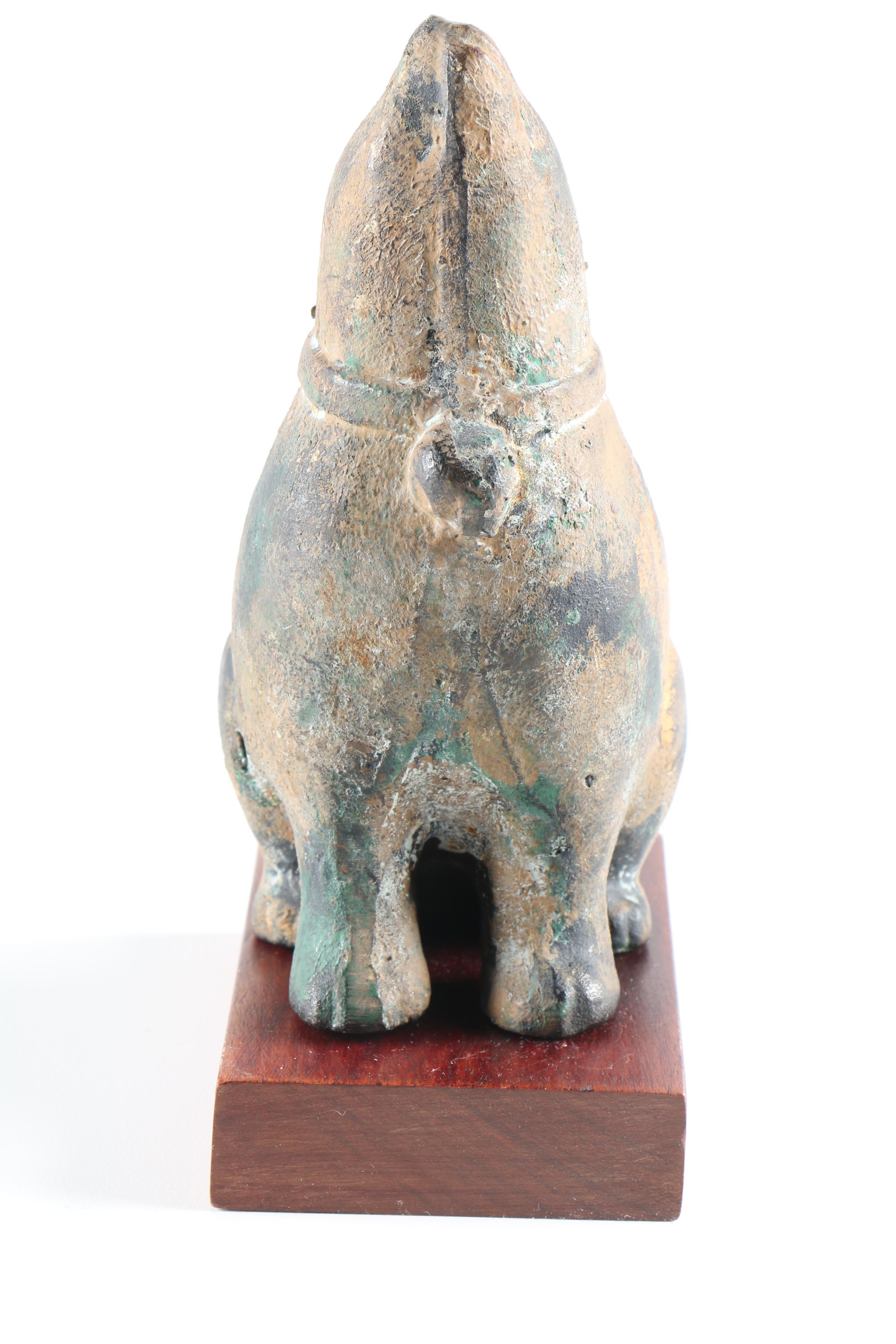 Bronze Rabbit Sculpture