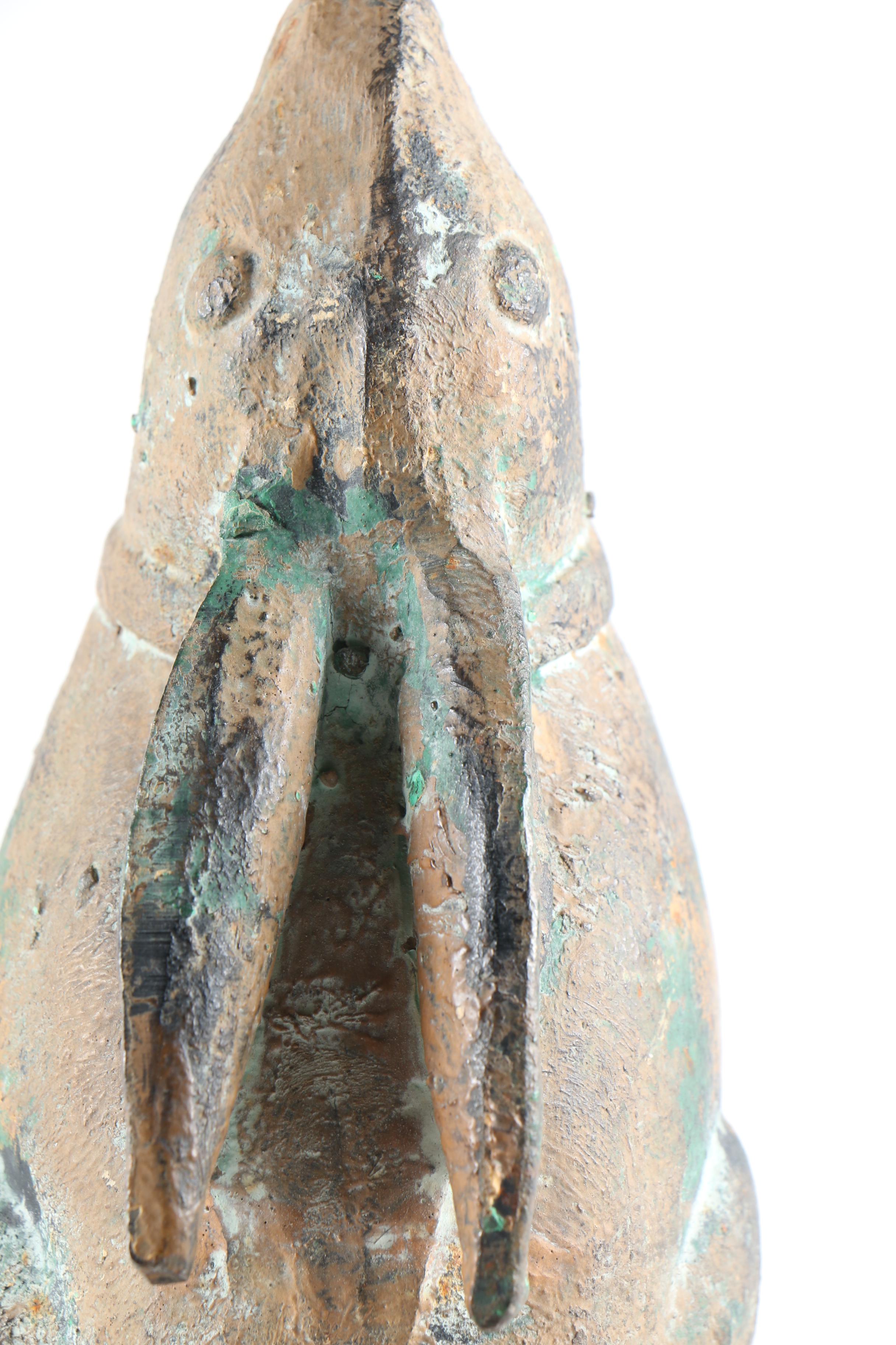 Bronze Rabbit Sculpture