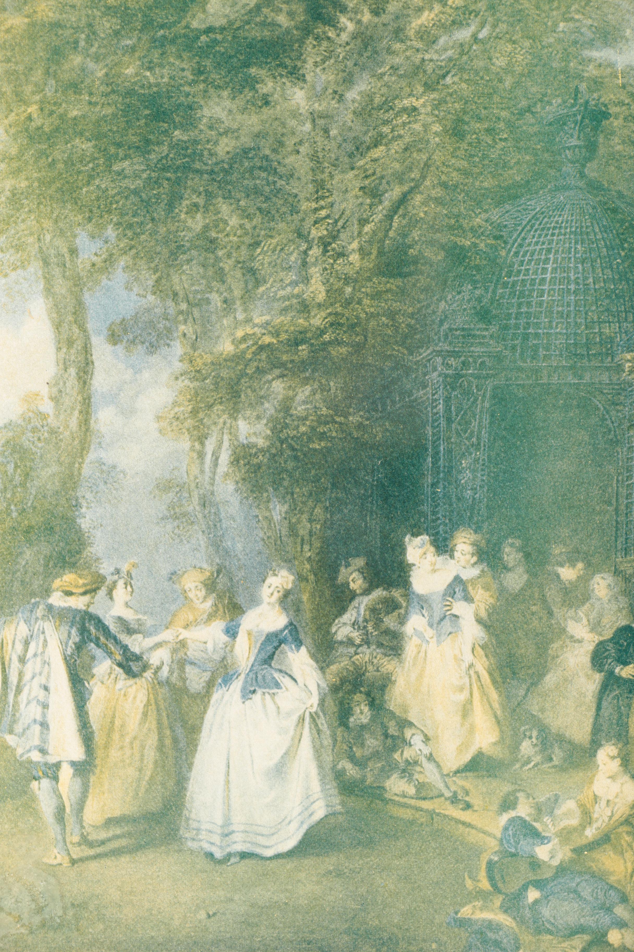 Reproduction Print on Jewelry Box with Mirror