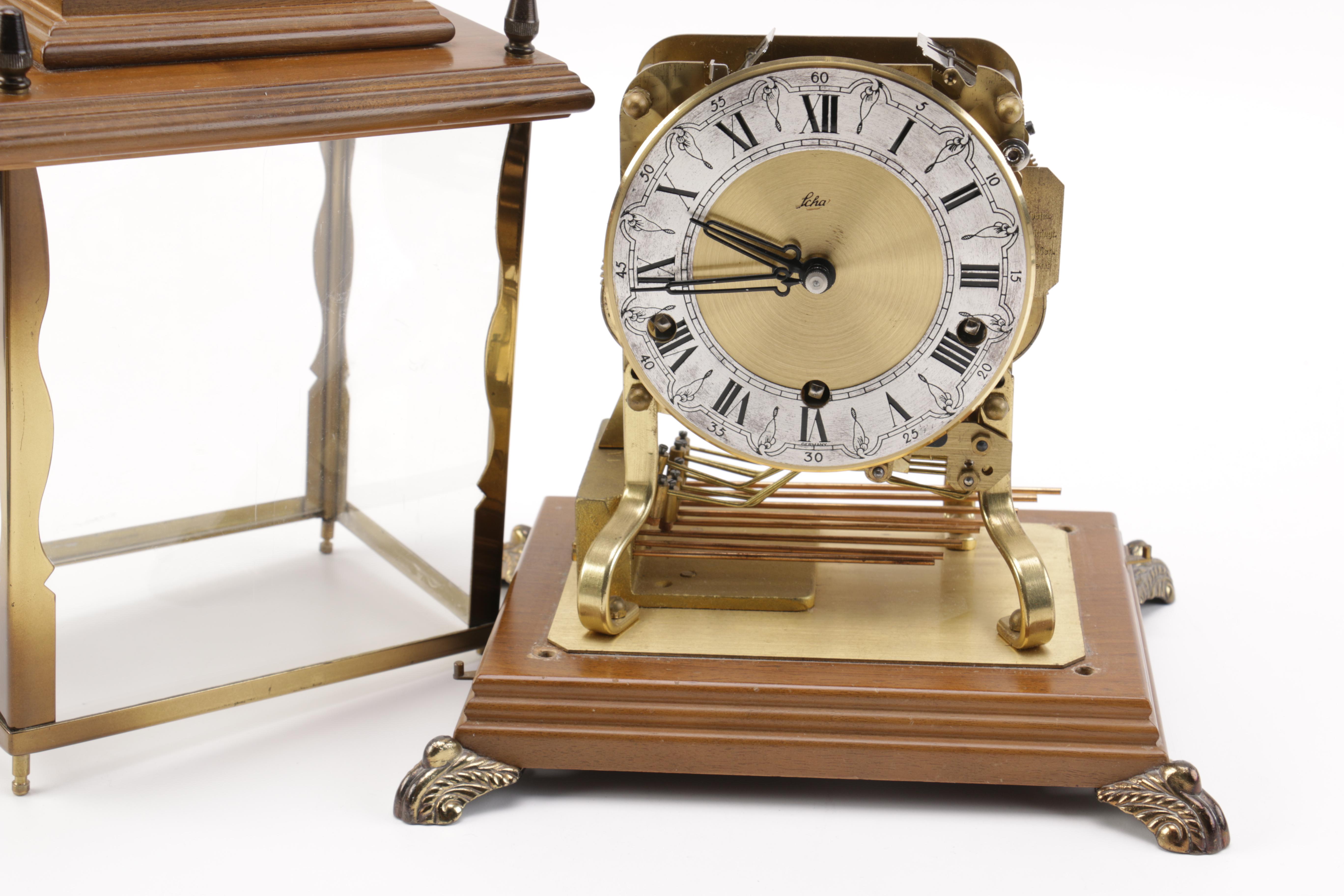 Vintage Schatz German Carriage Style Mantel Clock