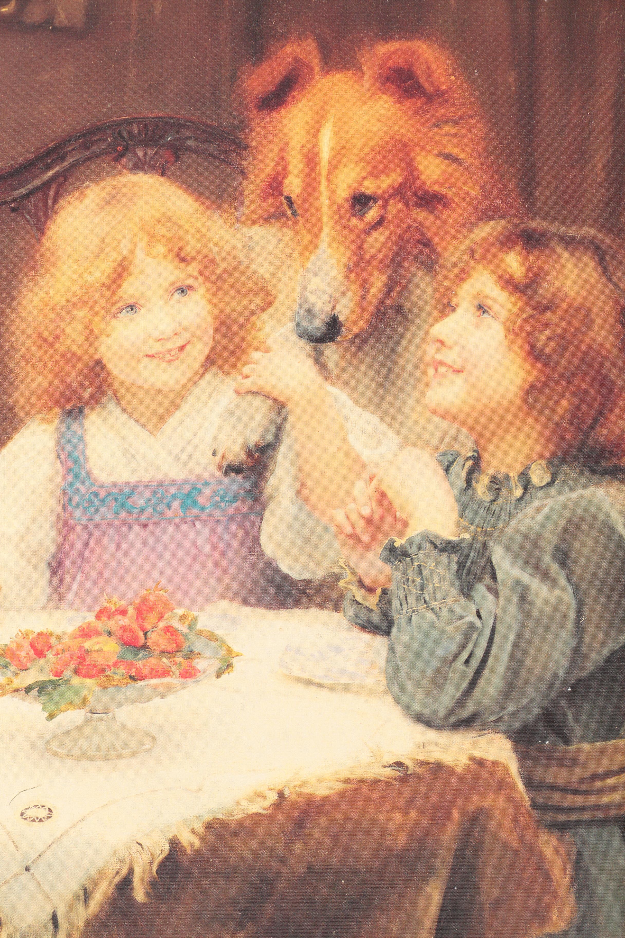 Arthur John Esley Offset Lithograph "High Expectations"