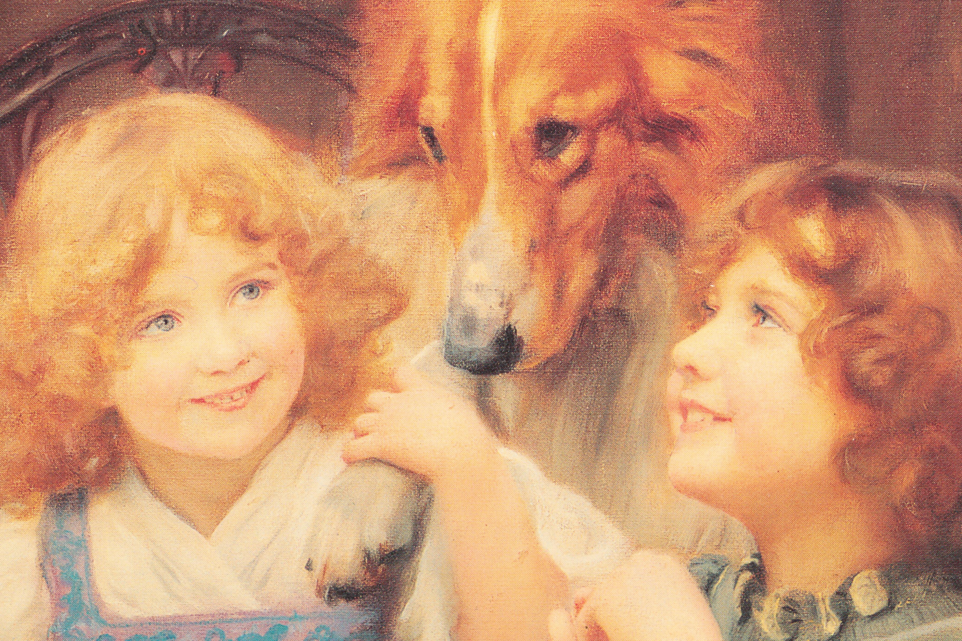 Arthur John Esley Offset Lithograph "High Expectations"