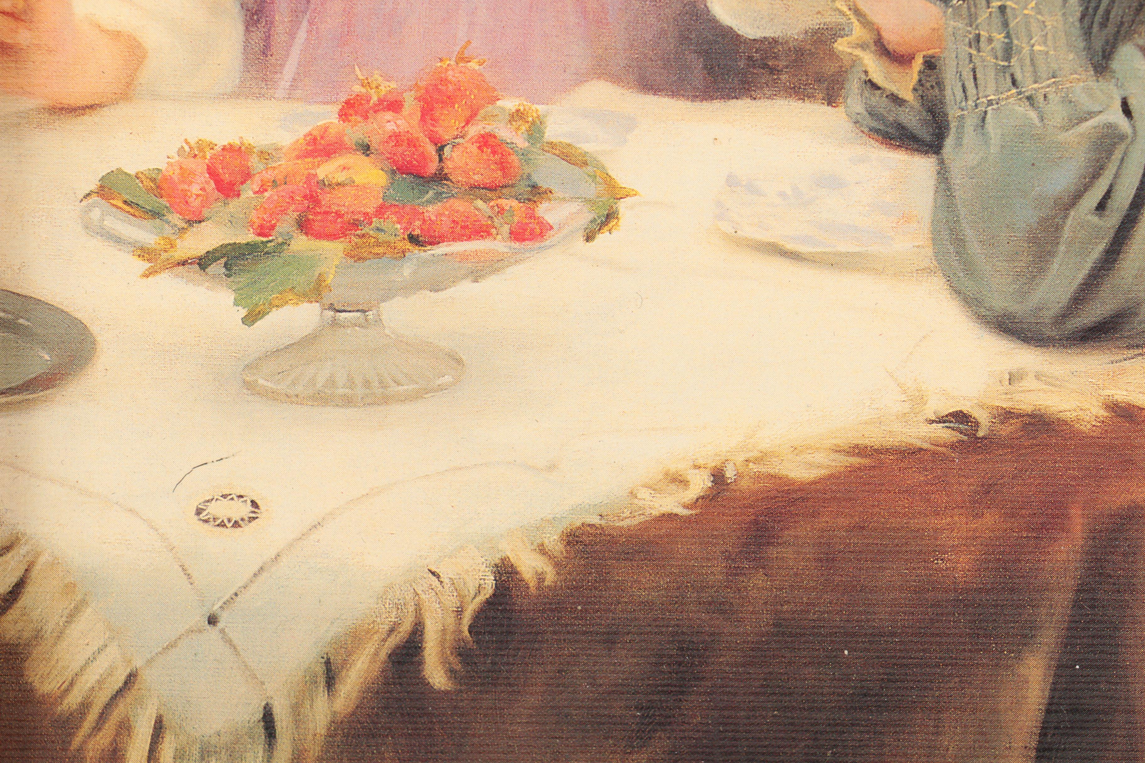 Arthur John Esley Offset Lithograph "High Expectations"