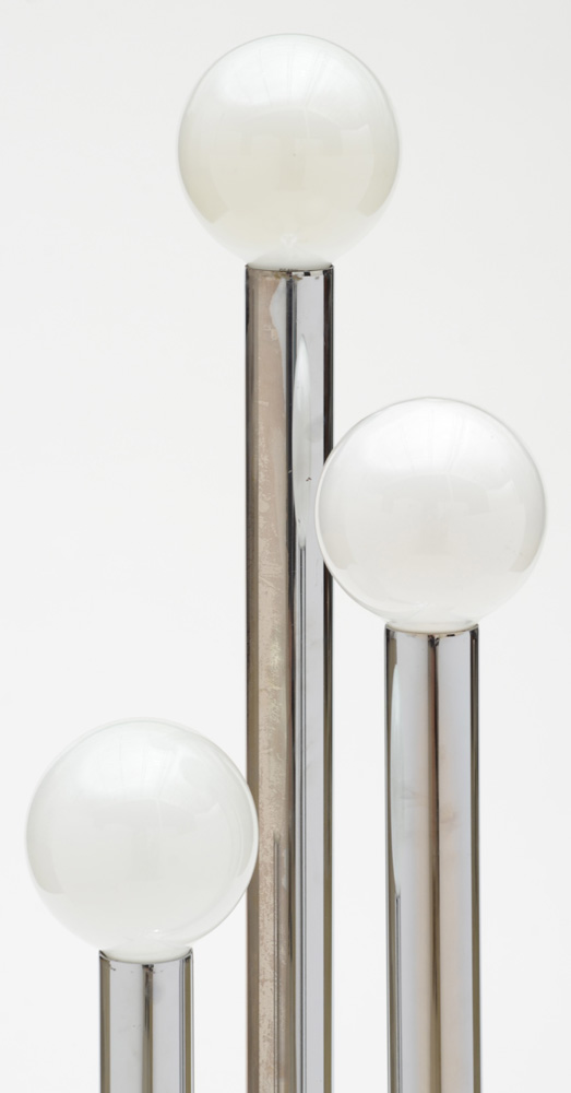 Vintage Mid Century Modern  Polished Chrome Floor Lamp