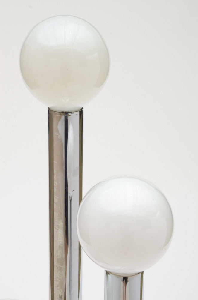 Vintage Mid Century Modern  Polished Chrome Floor Lamp