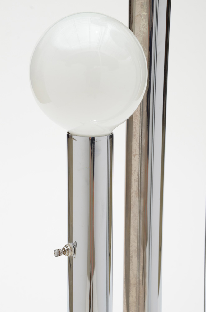 Vintage Mid Century Modern  Polished Chrome Floor Lamp