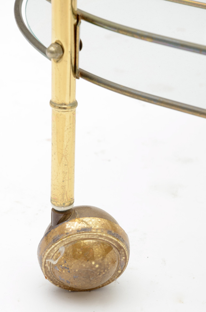 Vintage Brass Bar Cart