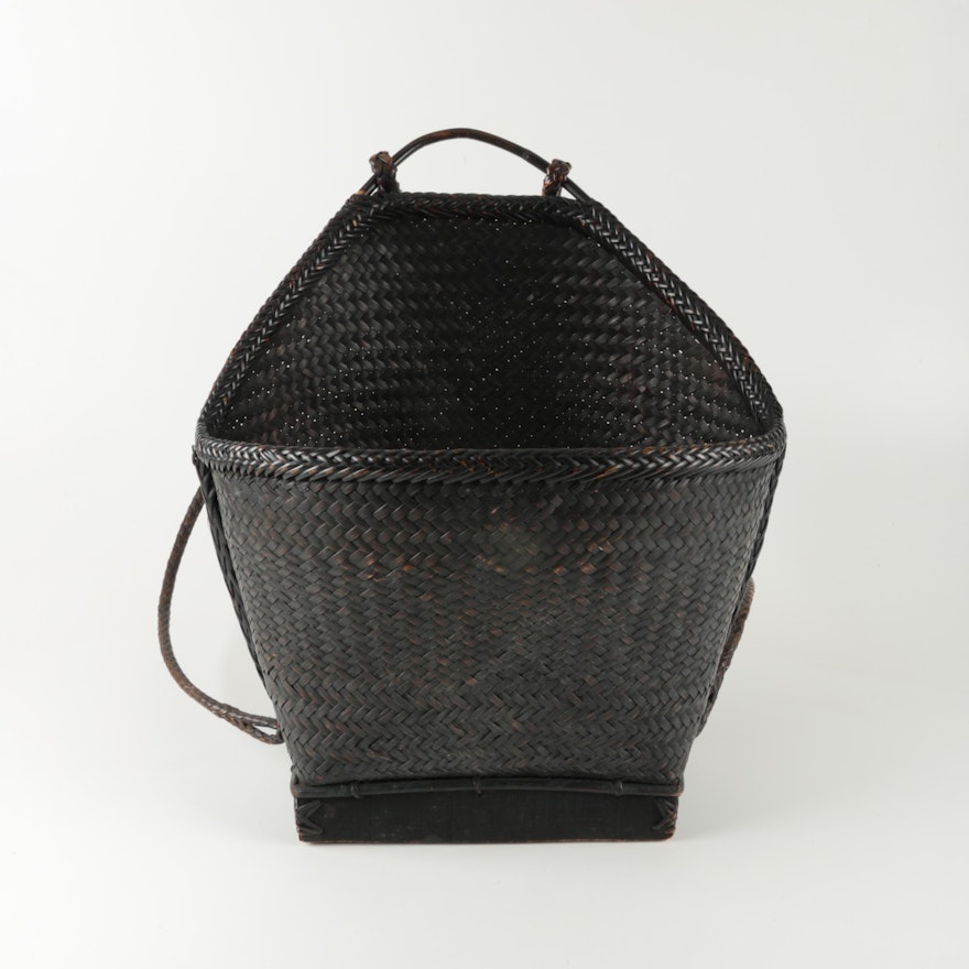Woven Backpack Basket