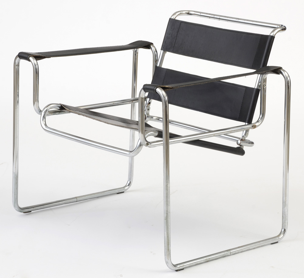 Pair of Modern "Wassily" Style Armchairs