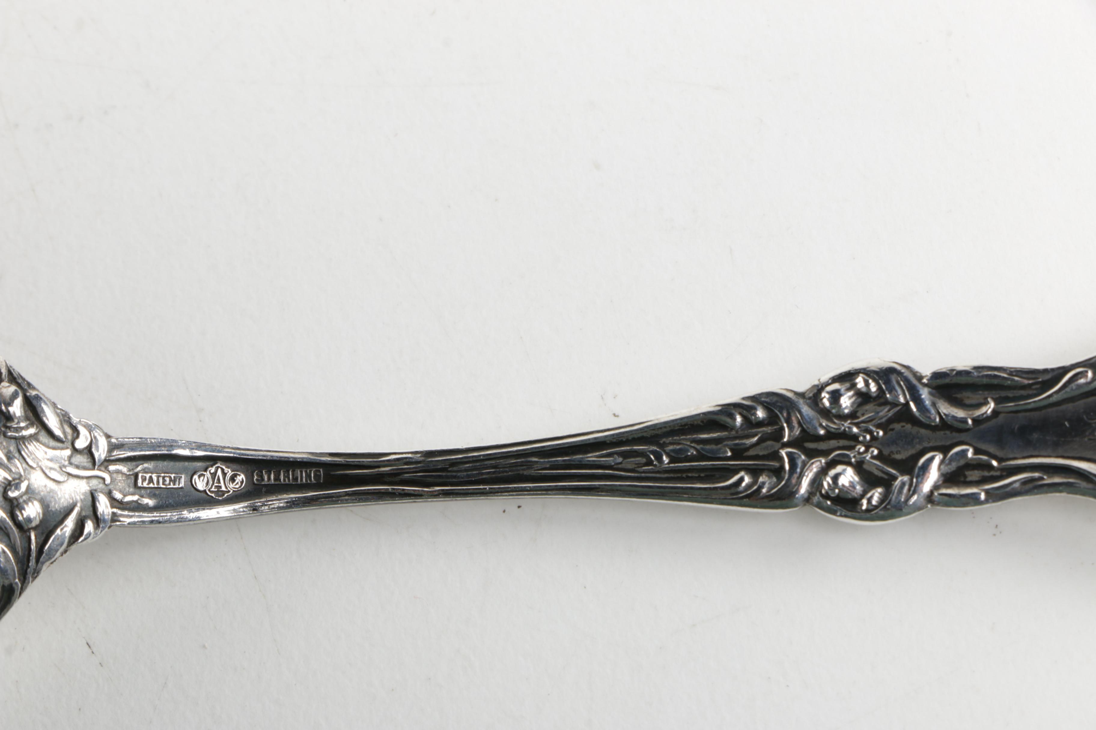 Sterling Silver Souvenir Spoons Including Alvin