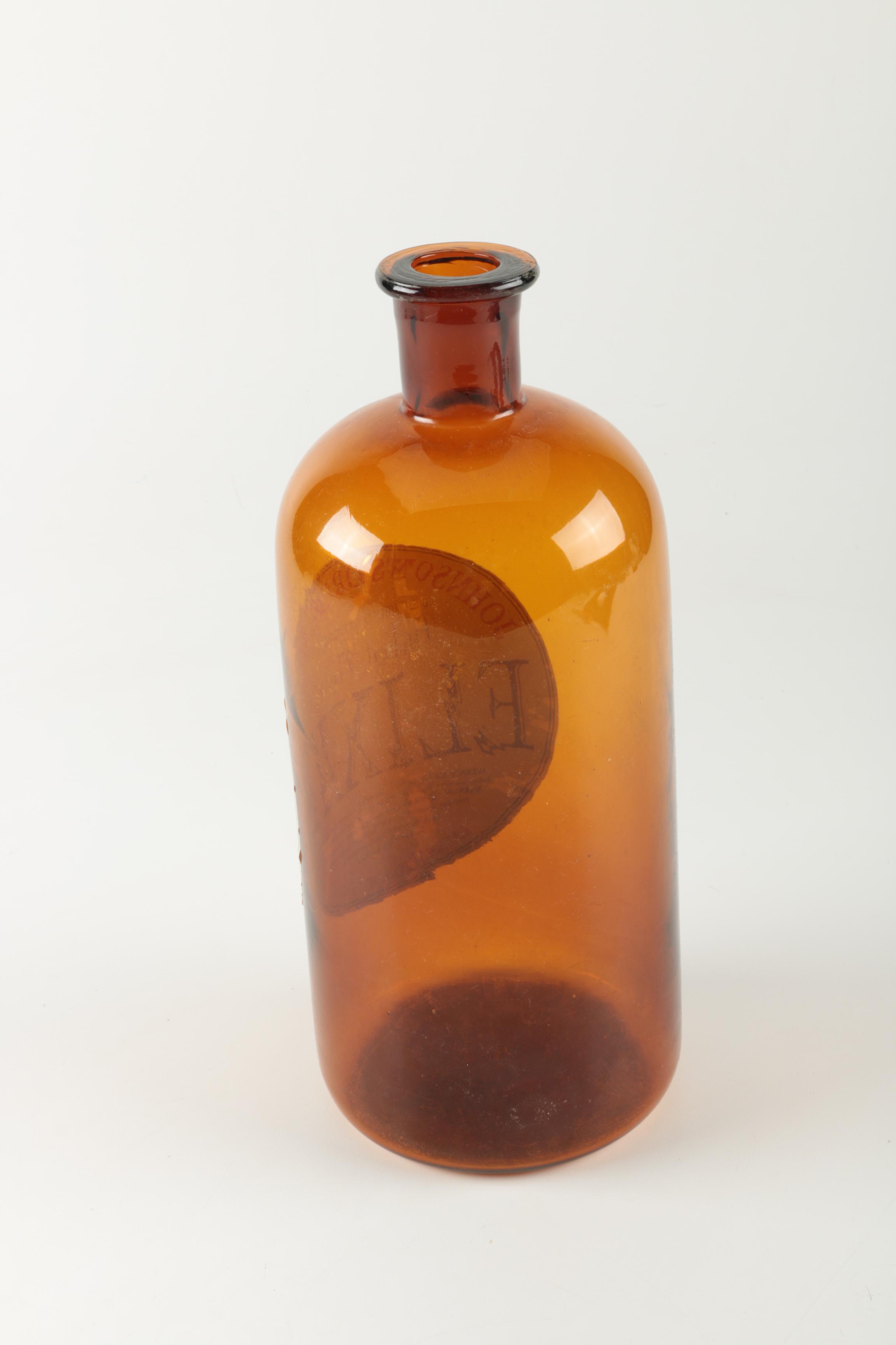 Two's Company "Johnson's Drug Store Elixer" Glass Bottle