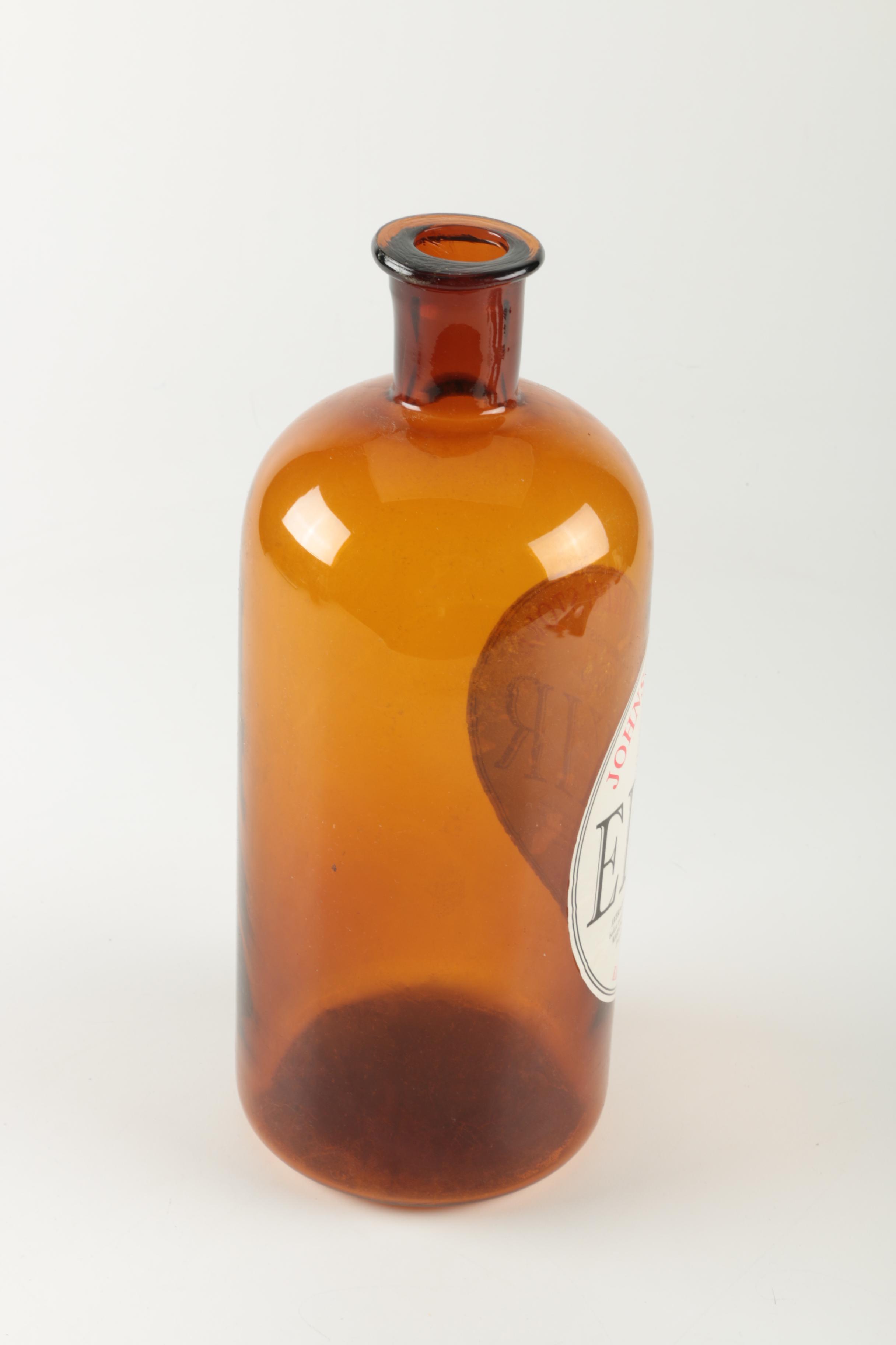 Two's Company "Johnson's Drug Store Elixer" Glass Bottle
