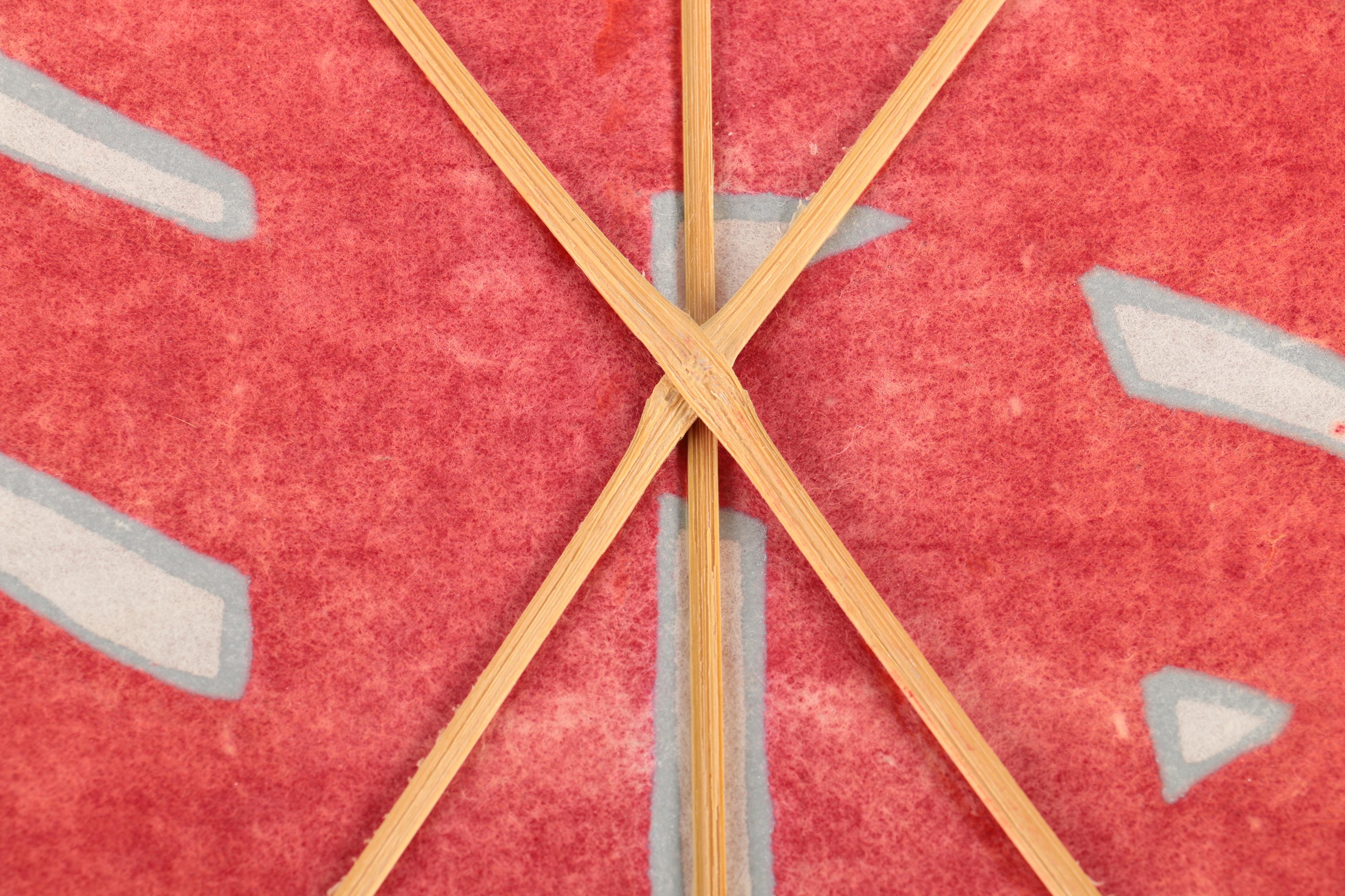 Pair of Painted Japanese Kabuki Kites