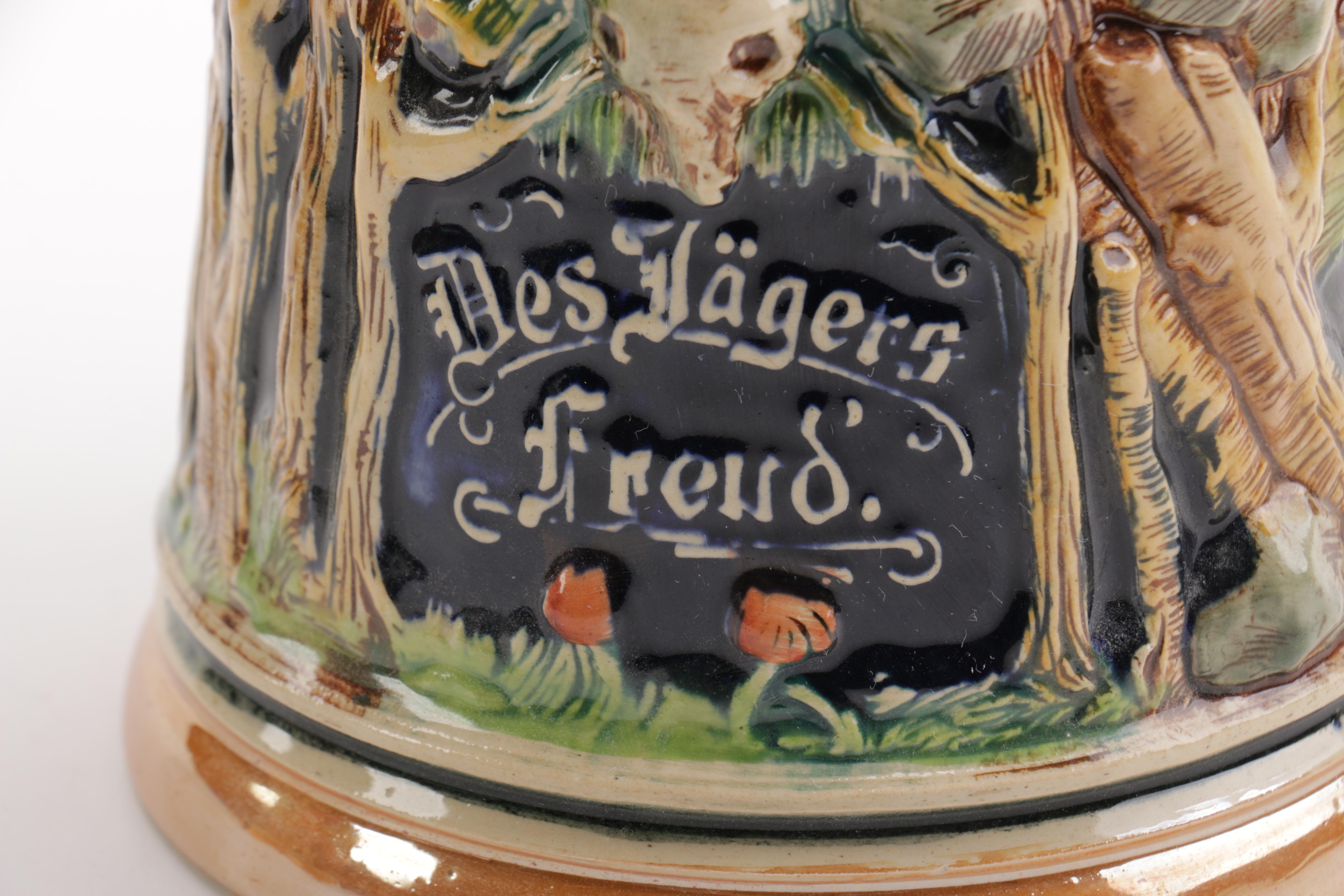 Lidded Ceramic Beer Steins