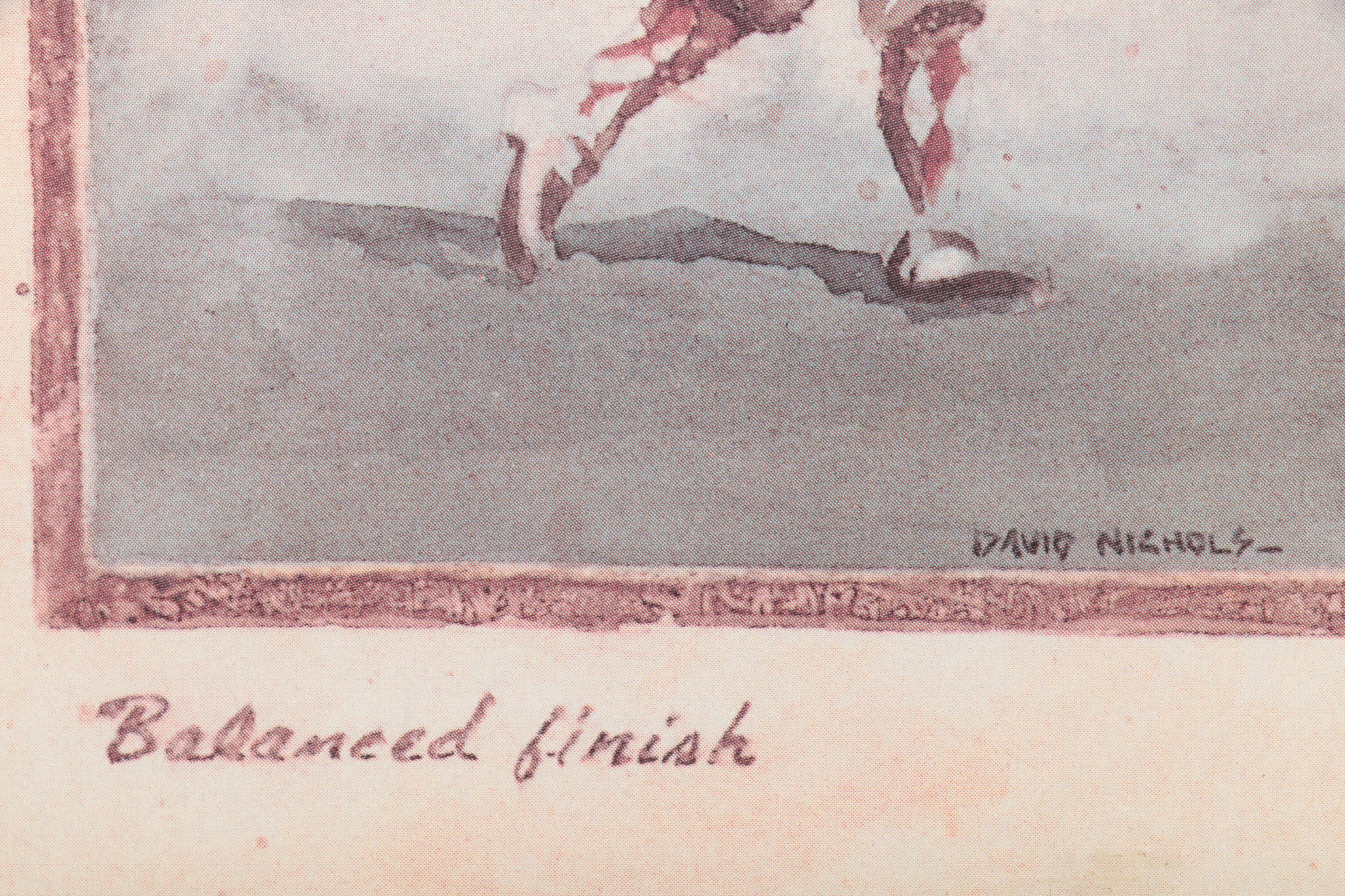 Offset Lithograph After David Nichols "Golf Swing Progression"