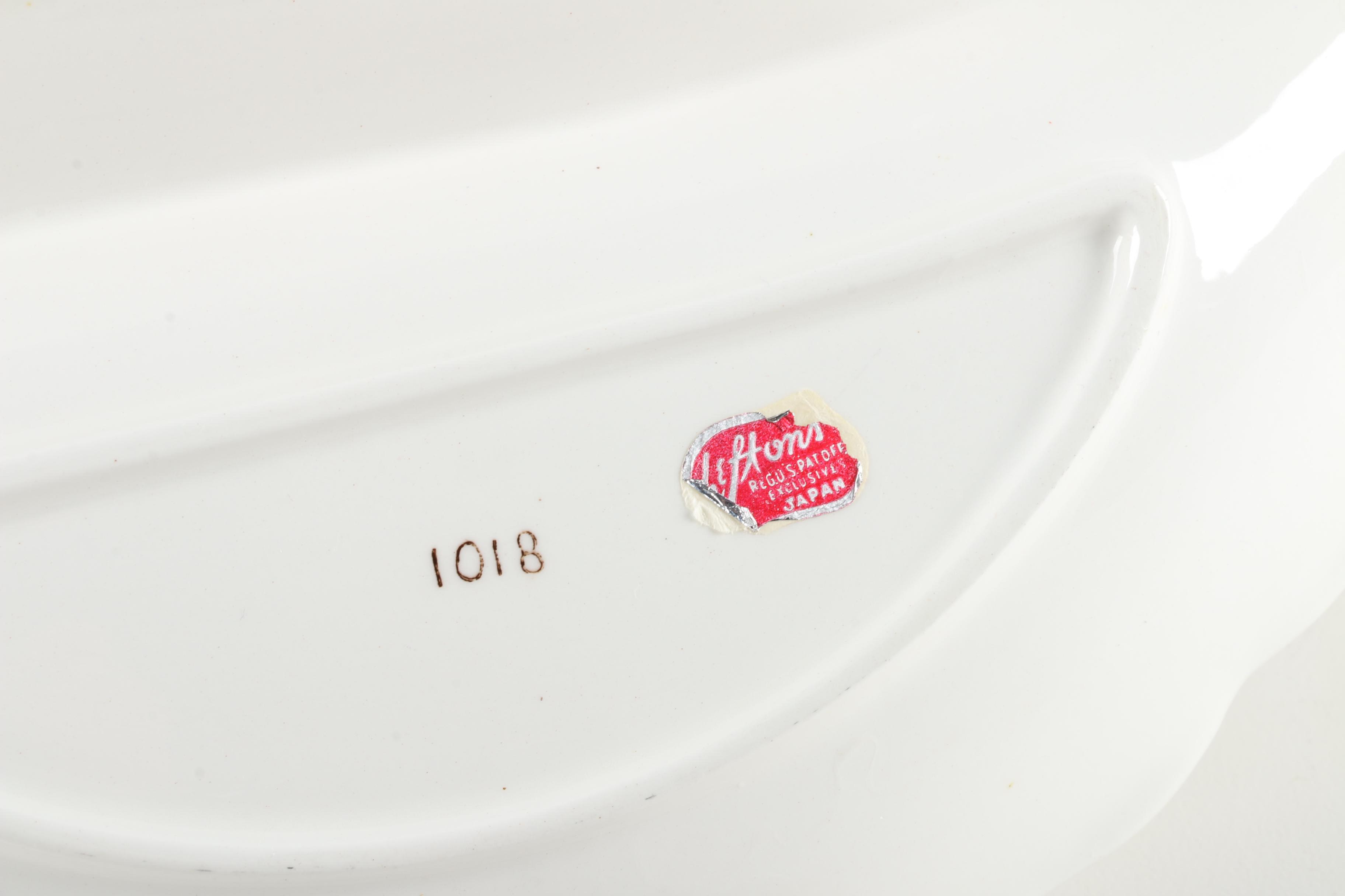 Pair of Lefton China and Art Glass Bowls