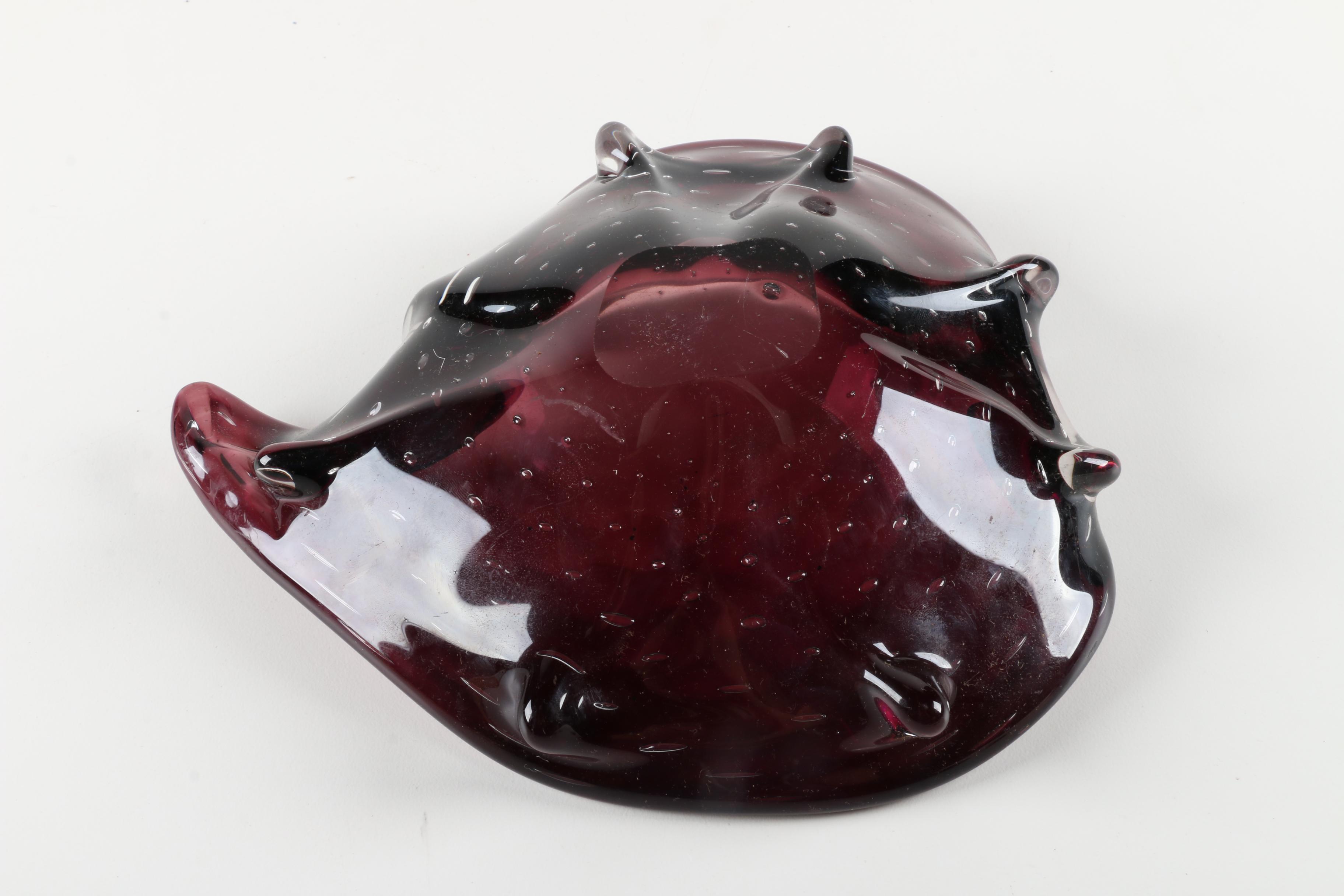 Pair of Lefton China and Art Glass Bowls