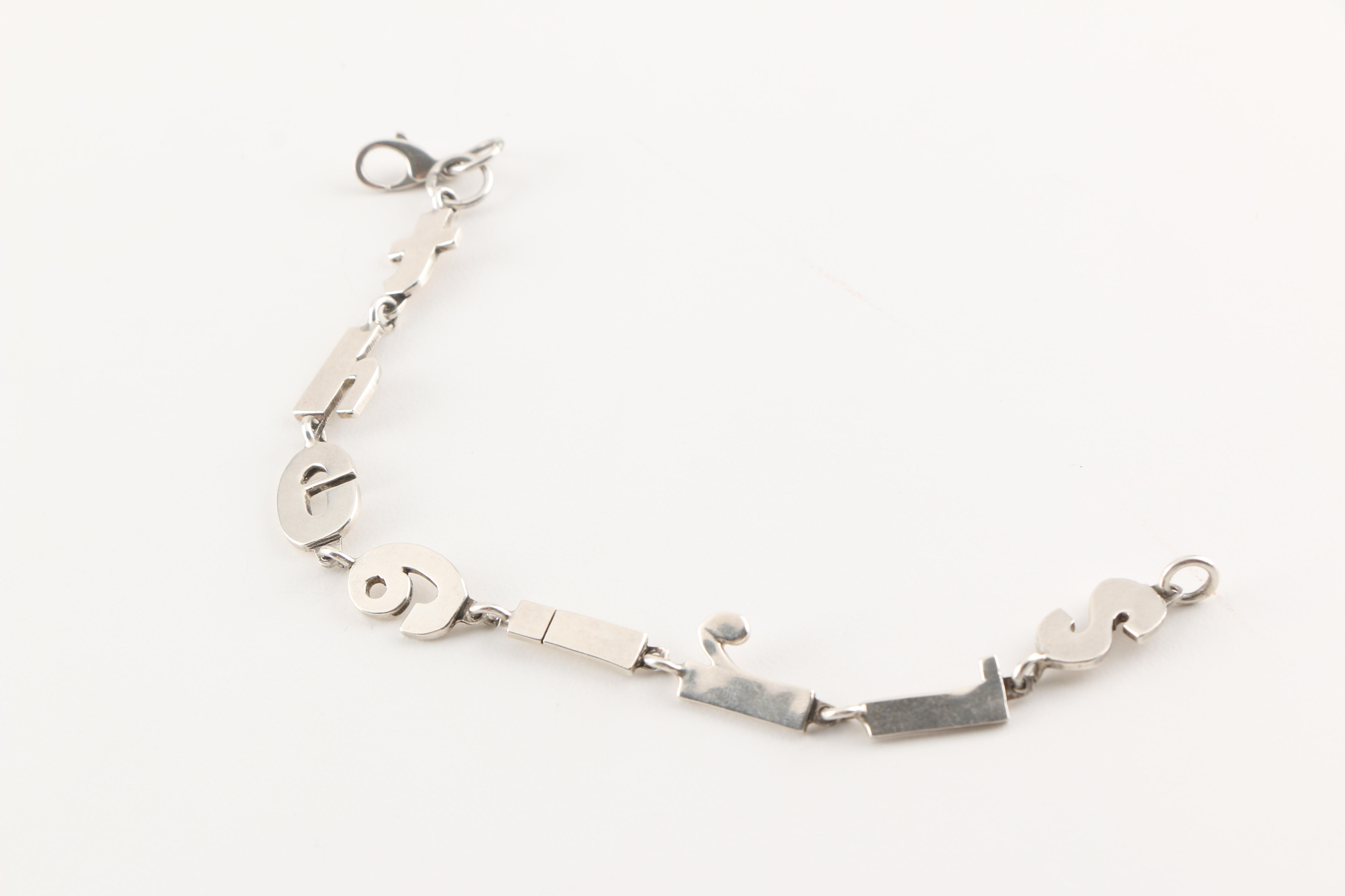 Pairing of Sterling Silver Link Braclets