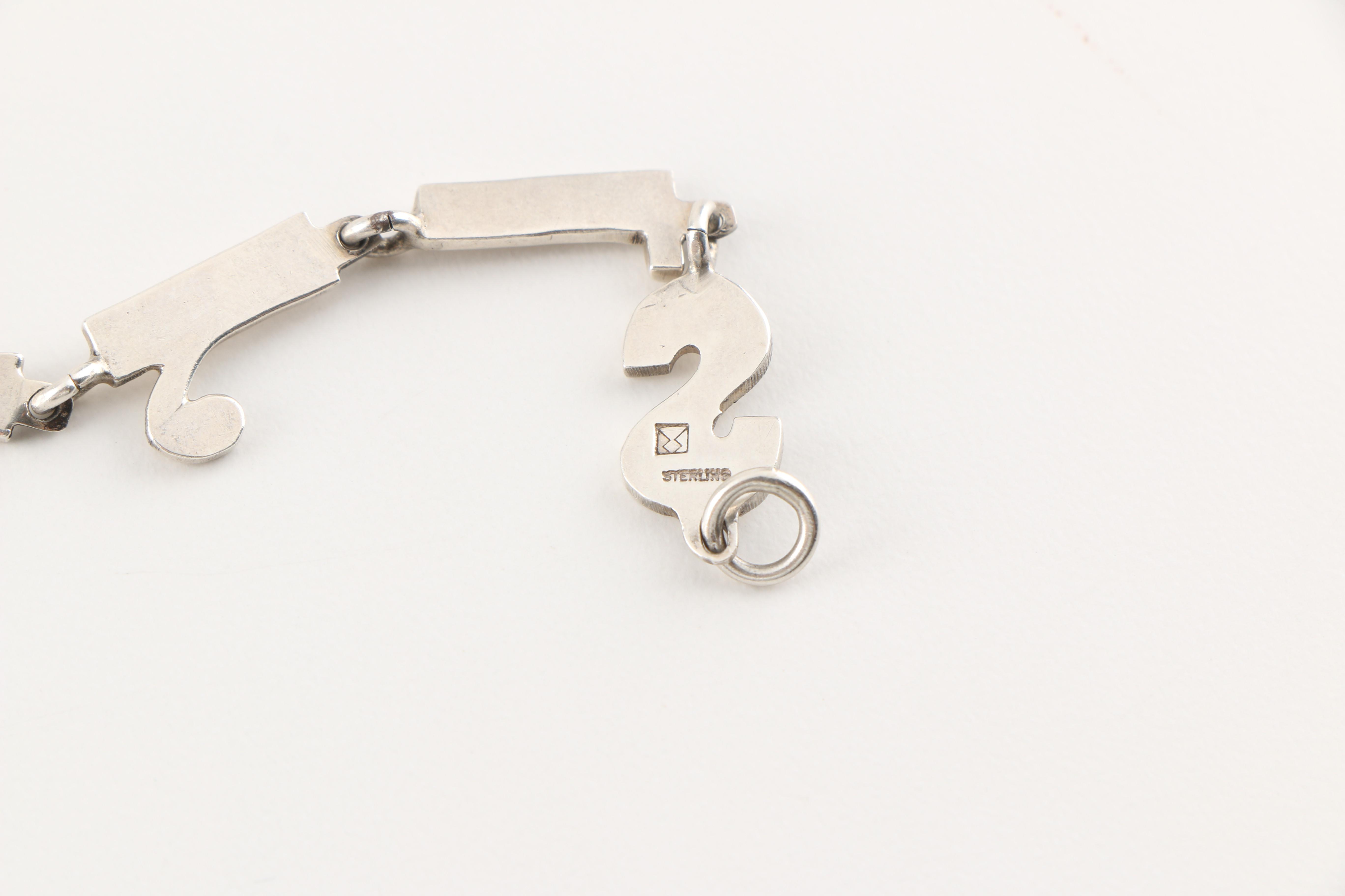Pairing of Sterling Silver Link Braclets