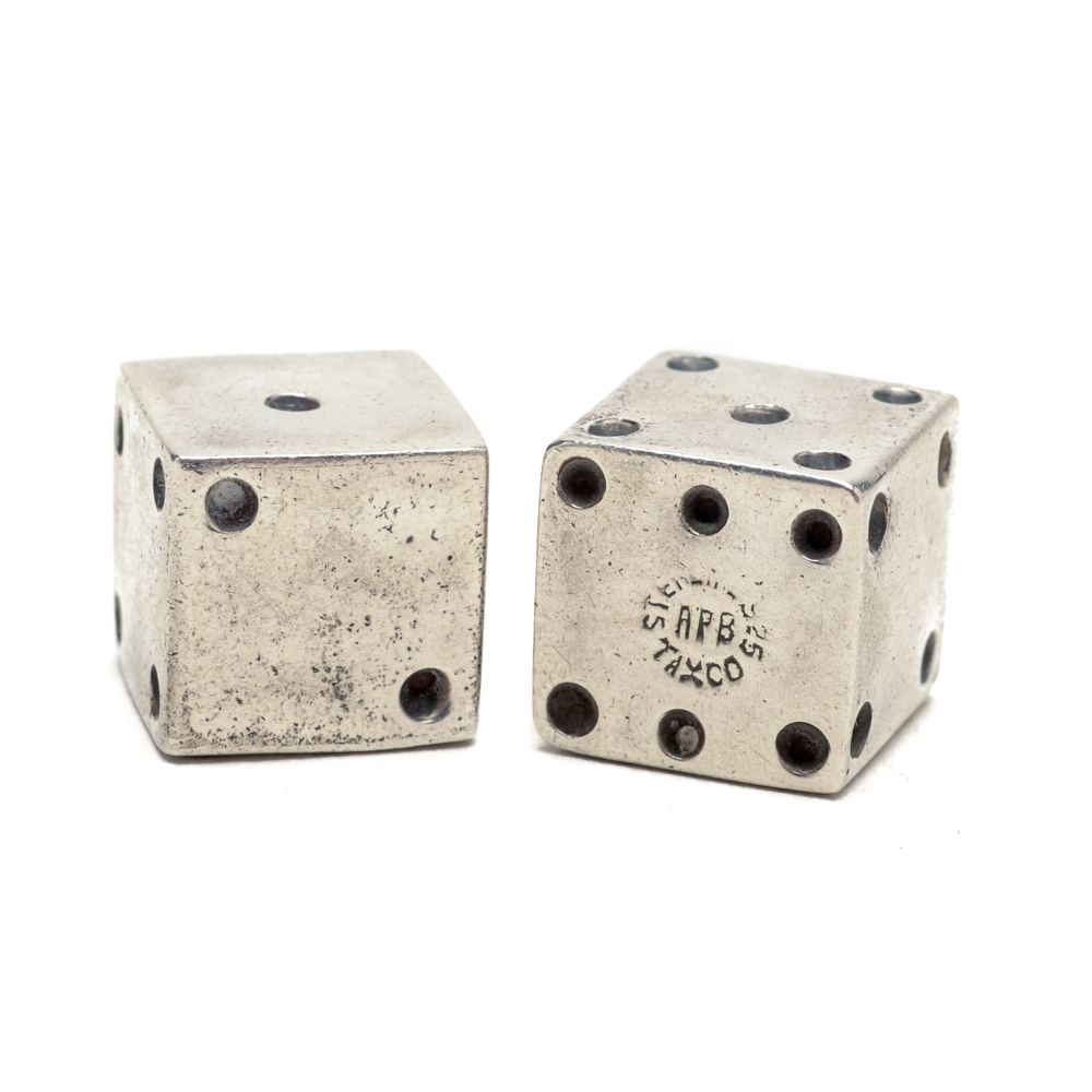 Taxco Mexican Sterling Silver Dice