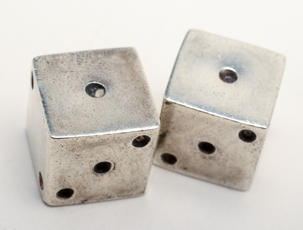 Taxco Mexican Sterling Silver Dice