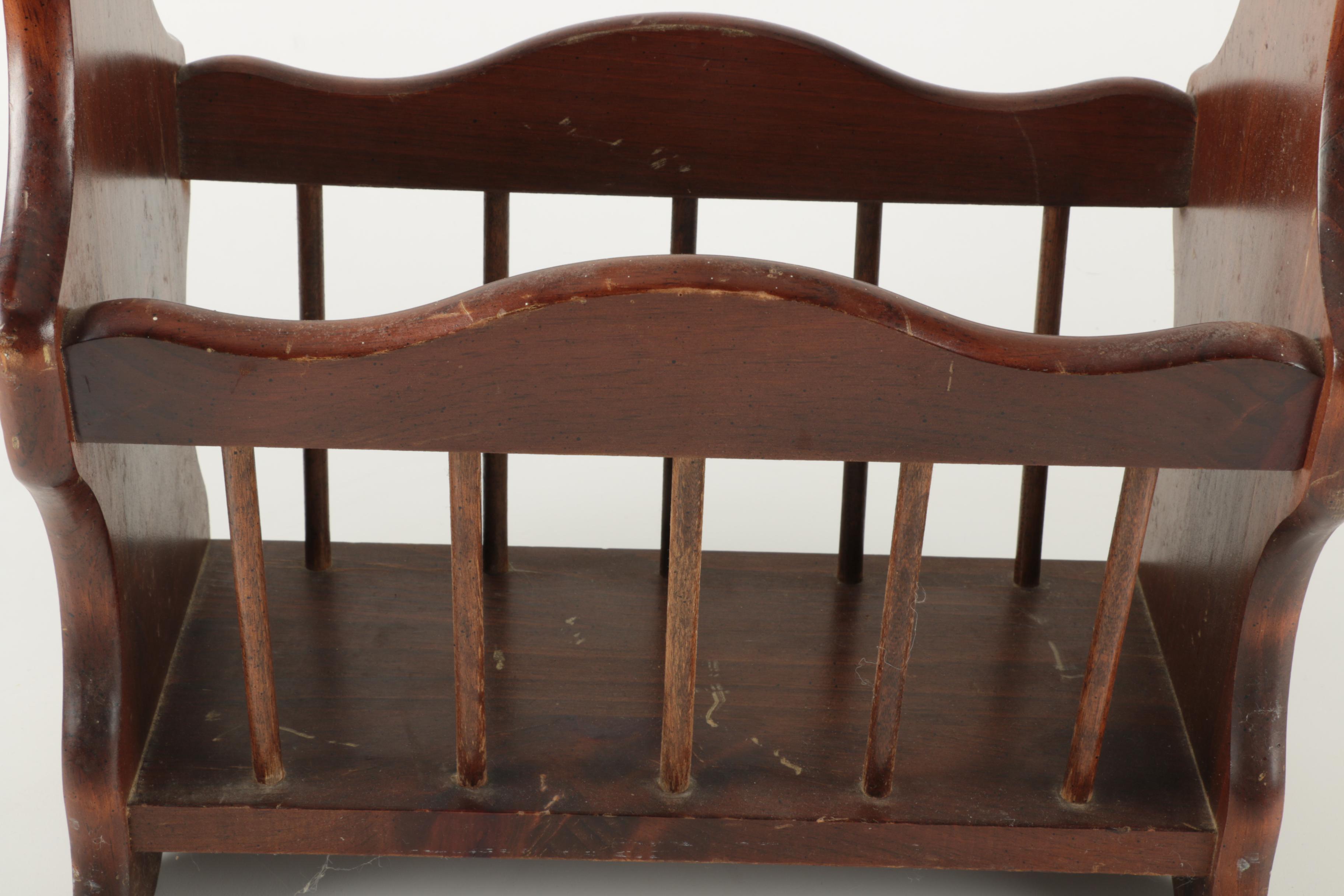 Wooden Magazine Rack