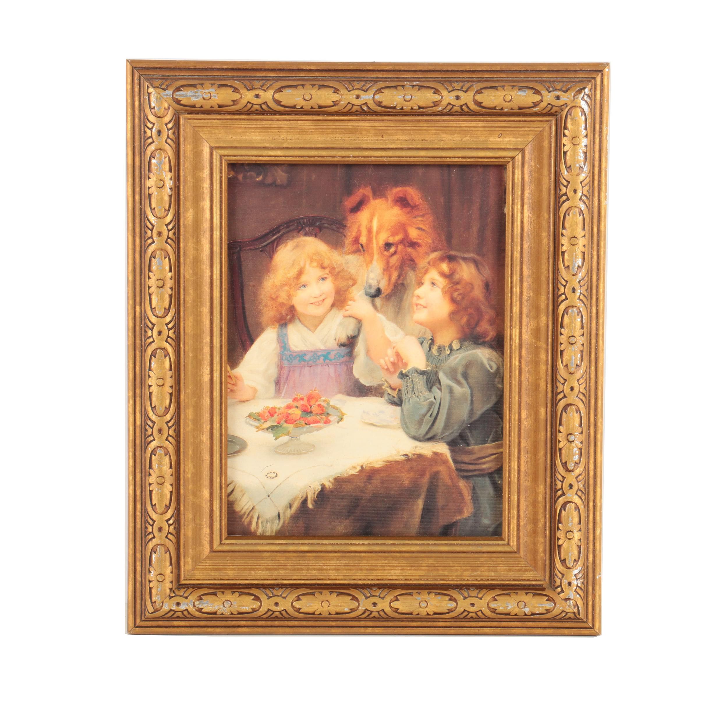 Arthur John Esley Offset Lithograph "High Expectations"