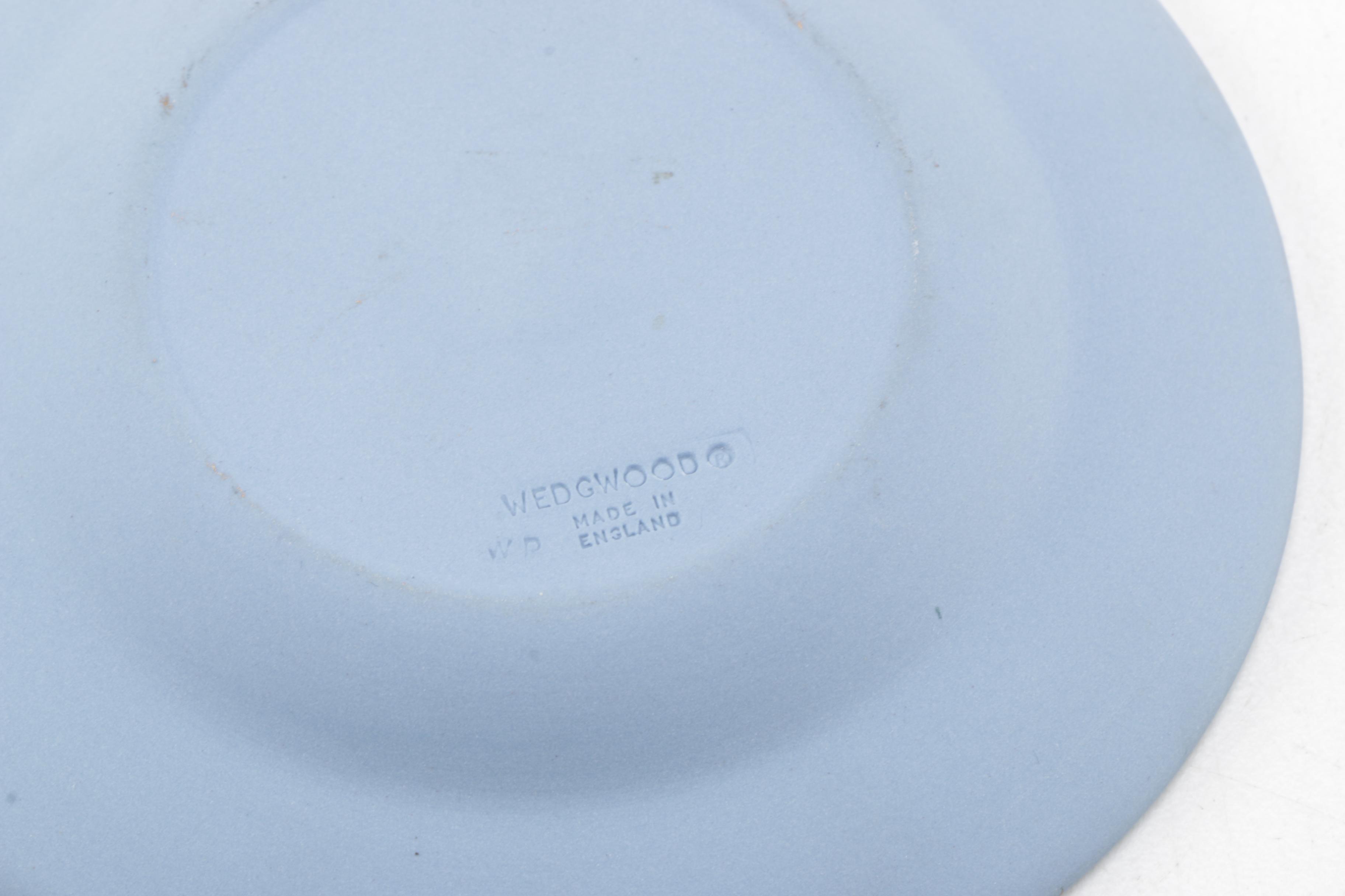 Wedgwood "Cream on Lavender" Jasperware Plates with Sea Life