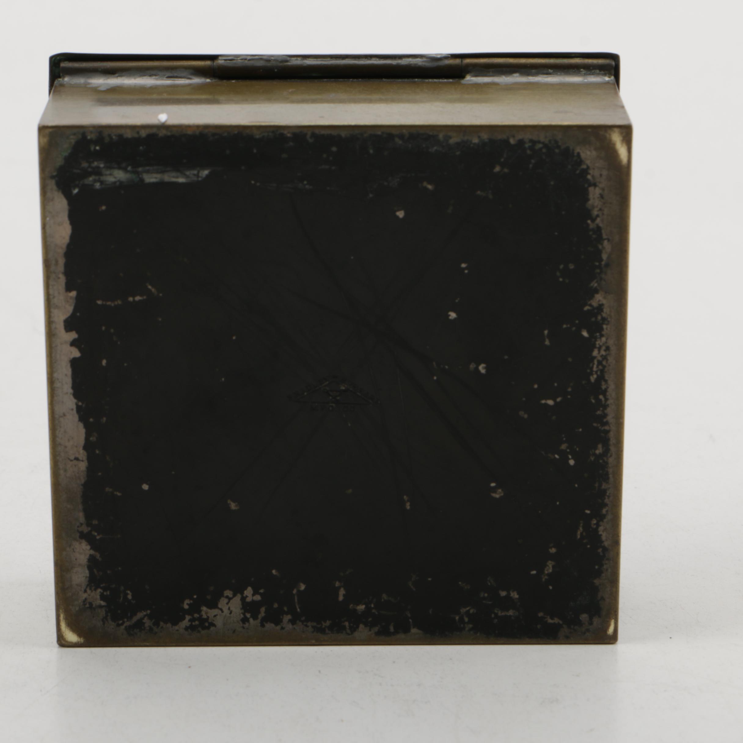 Vintage Bradley & Hubbard Brass Smoking Set